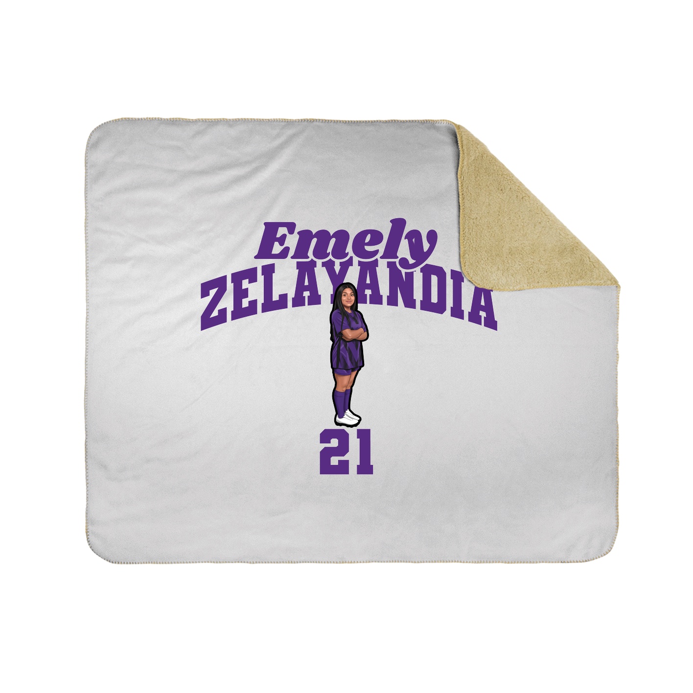 Throw Blanket — Signature Arch in White