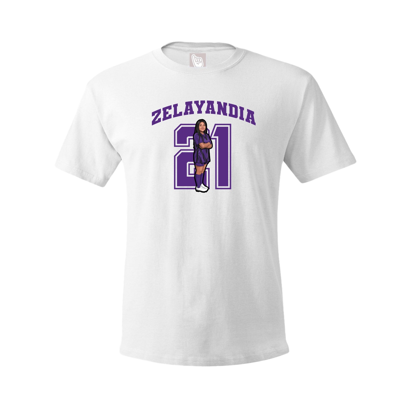Tee — Number in White