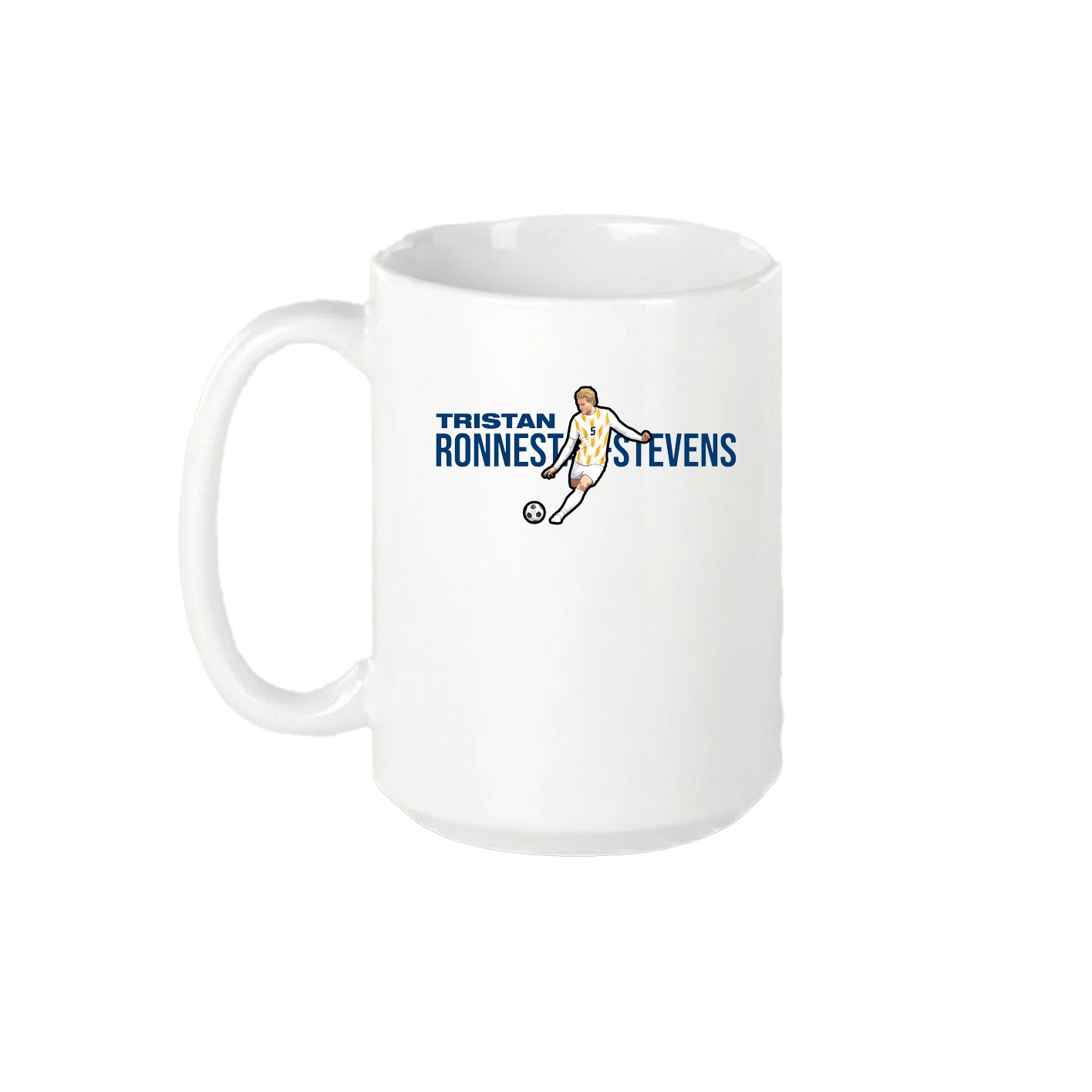 15oz Coffee Mug — Player Name in White