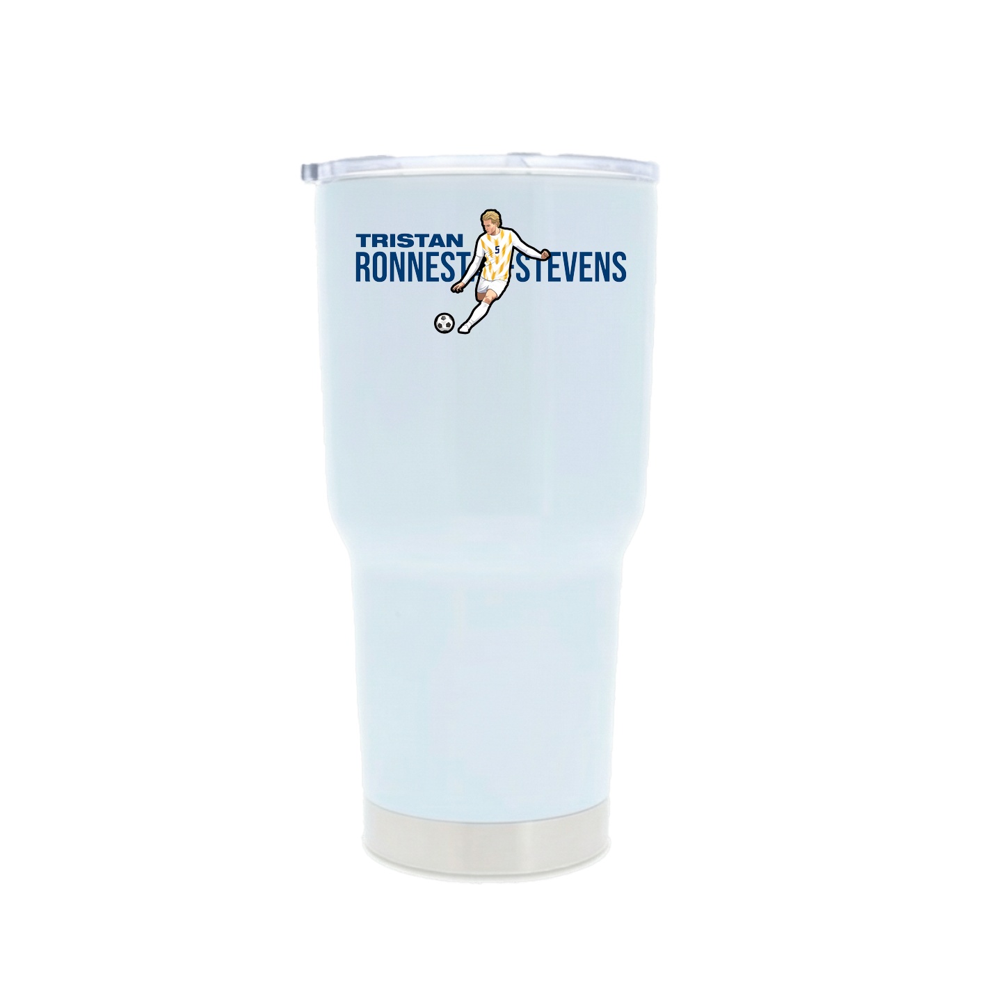 30oz Stainless Steel Tumbler — Player Name in White