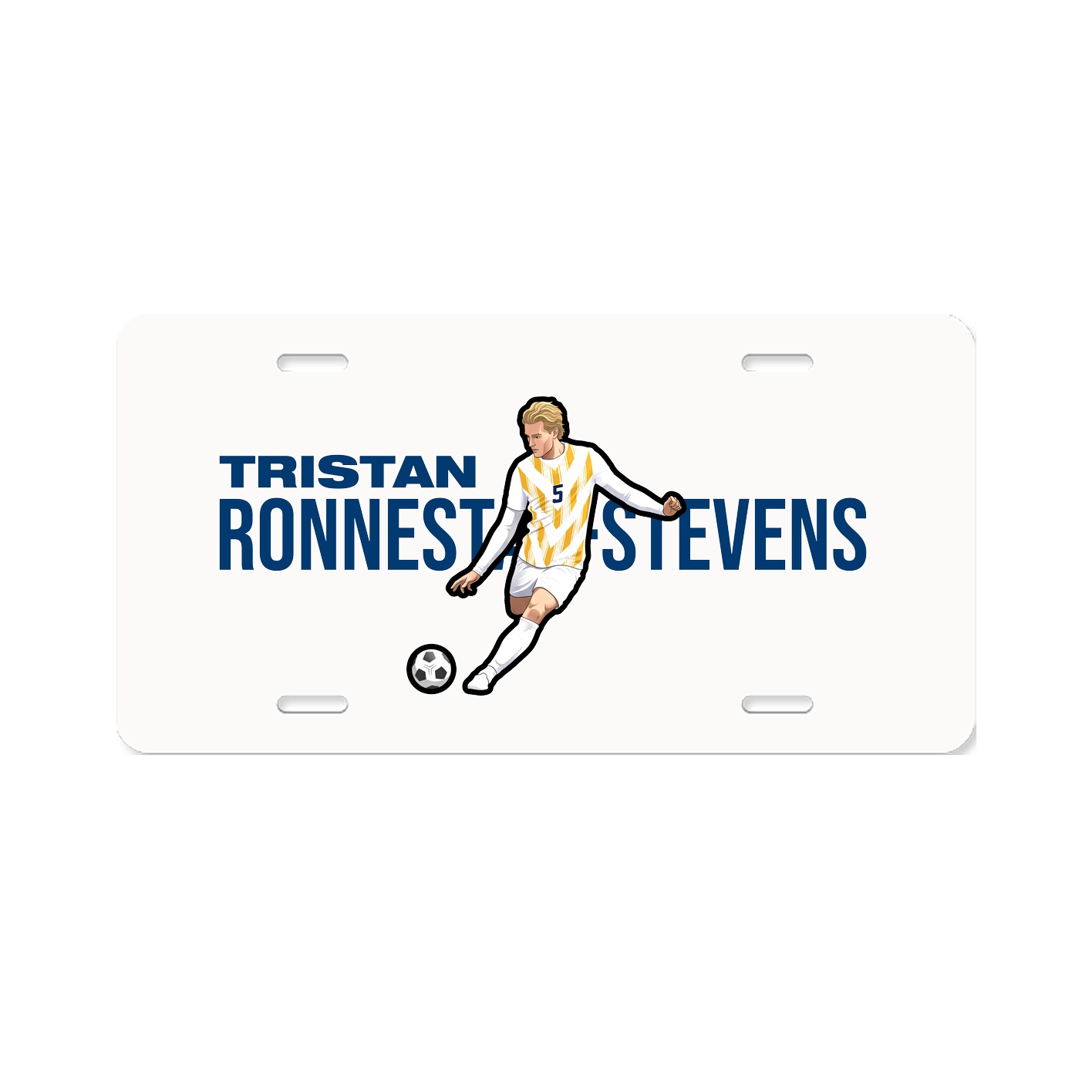 License Plate — Player Name in Classic