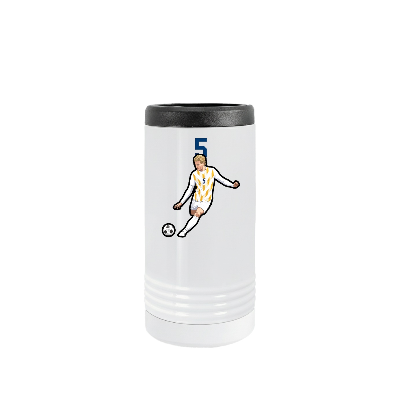 Slim Beverage Holder — Number Top in White