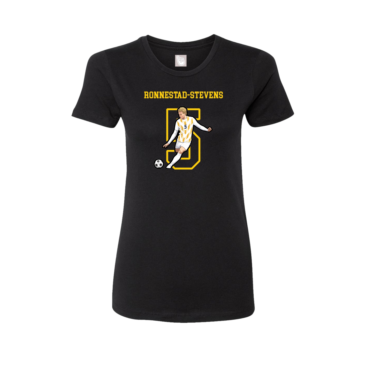 Fitted Women's Tee — Shirsey in Black