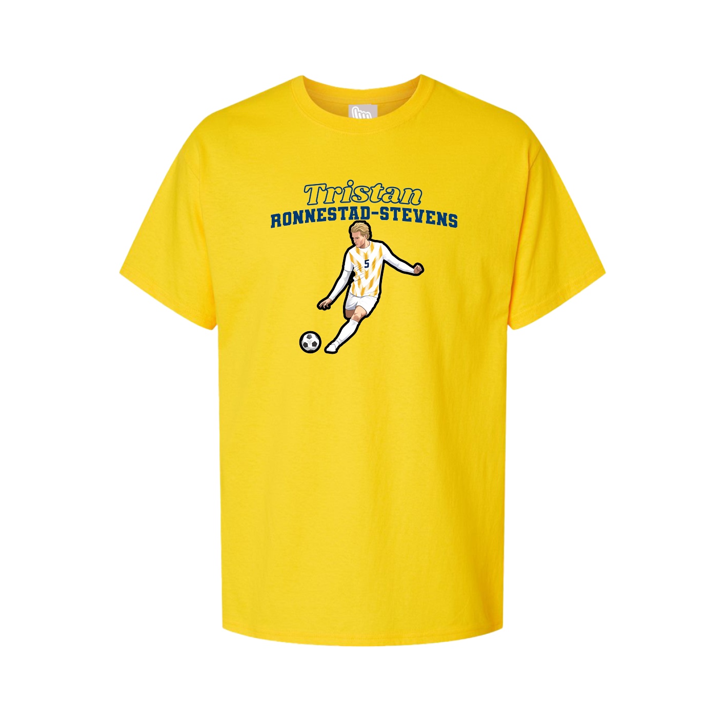 Youth Tee — Name Arch in Gold