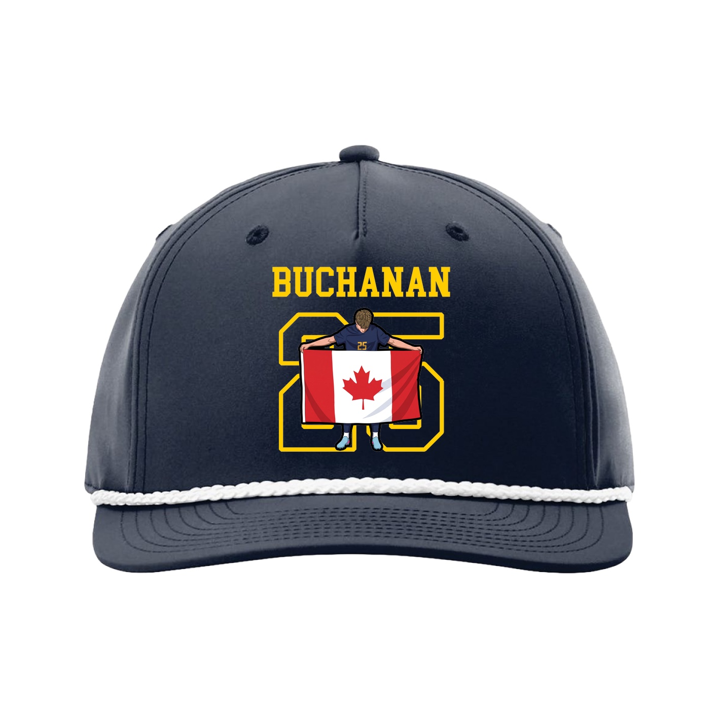 Five-Panel Classic Rope Cap — Shirsey in Navy