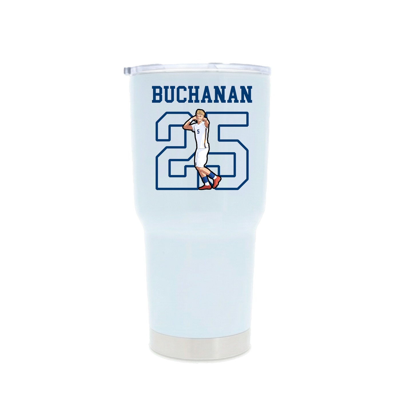 30oz Stainless Steel Tumbler — Shirsey in White