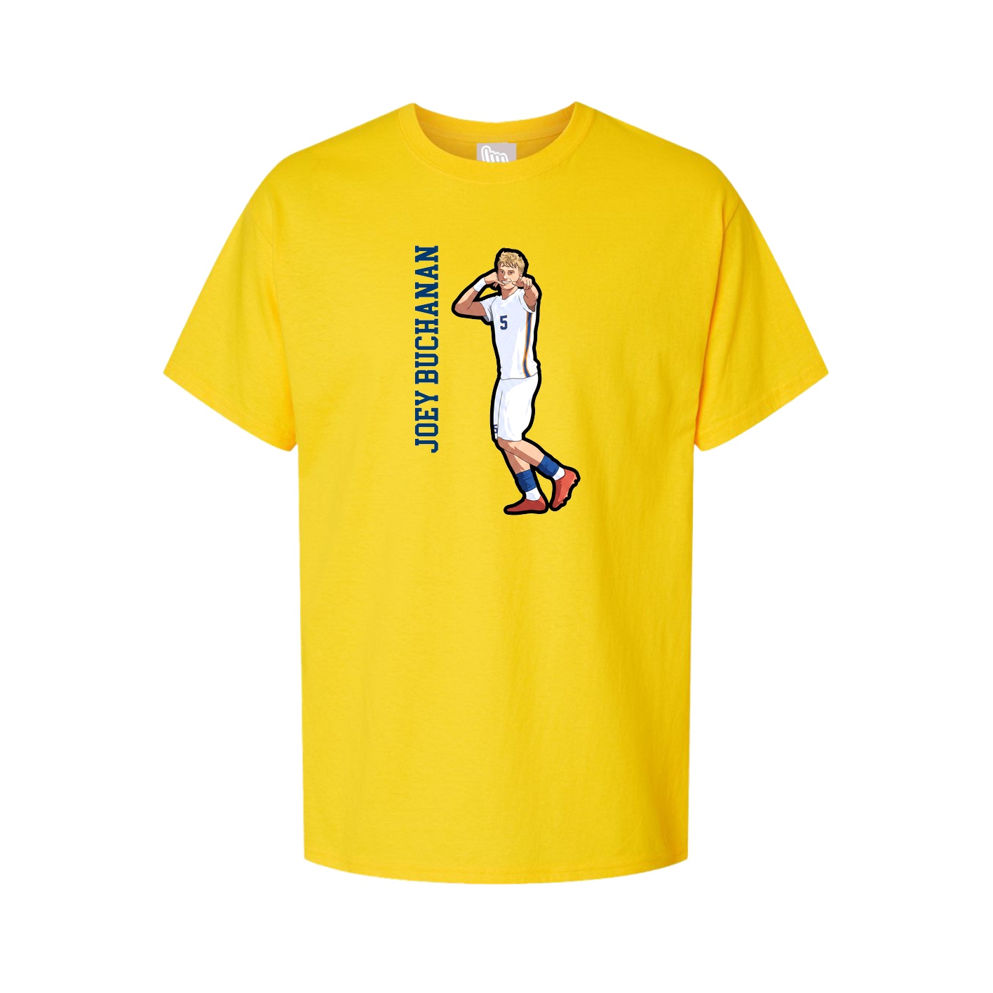 Tee — Name Vertical in Gold