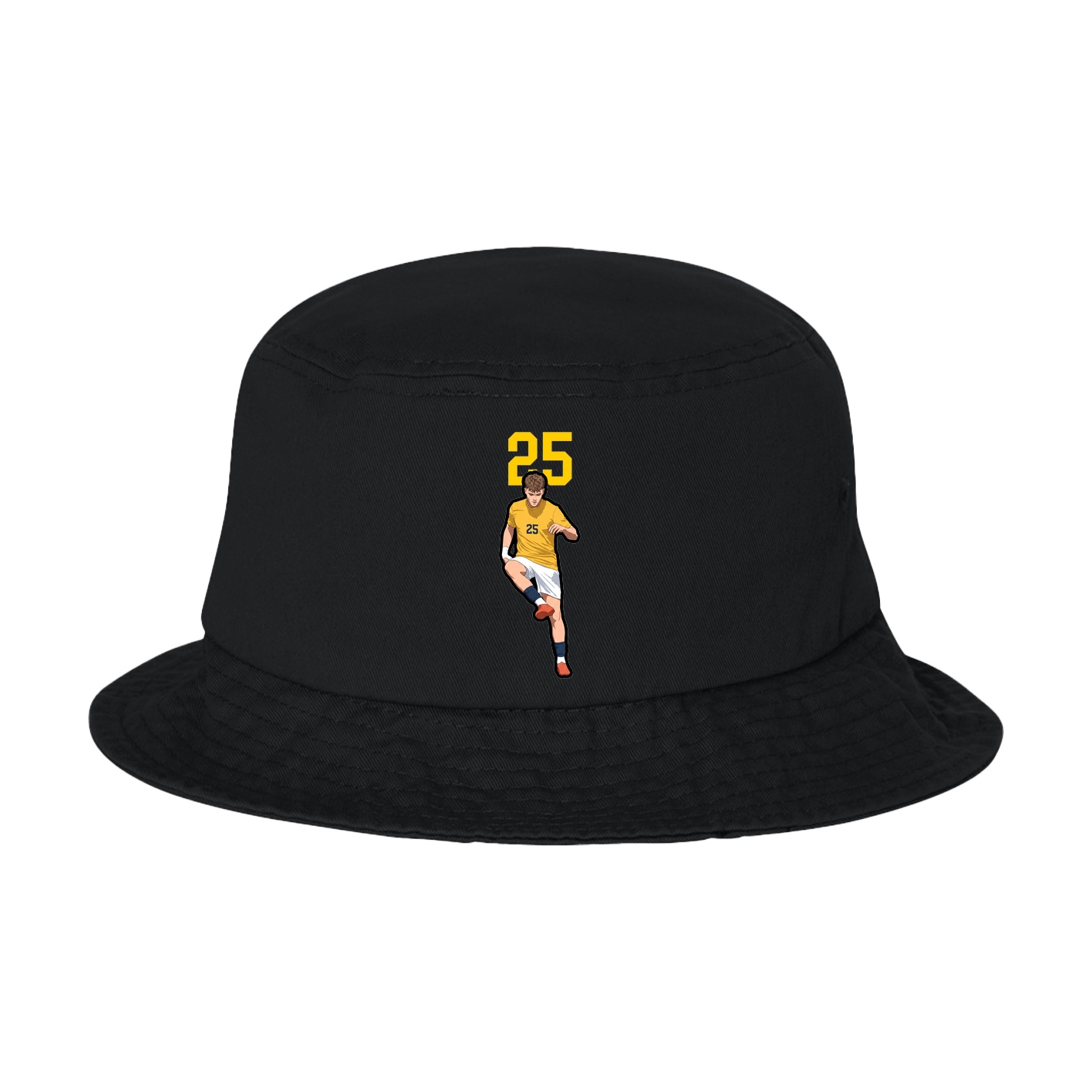 Bucket Cap — Number Top in Black