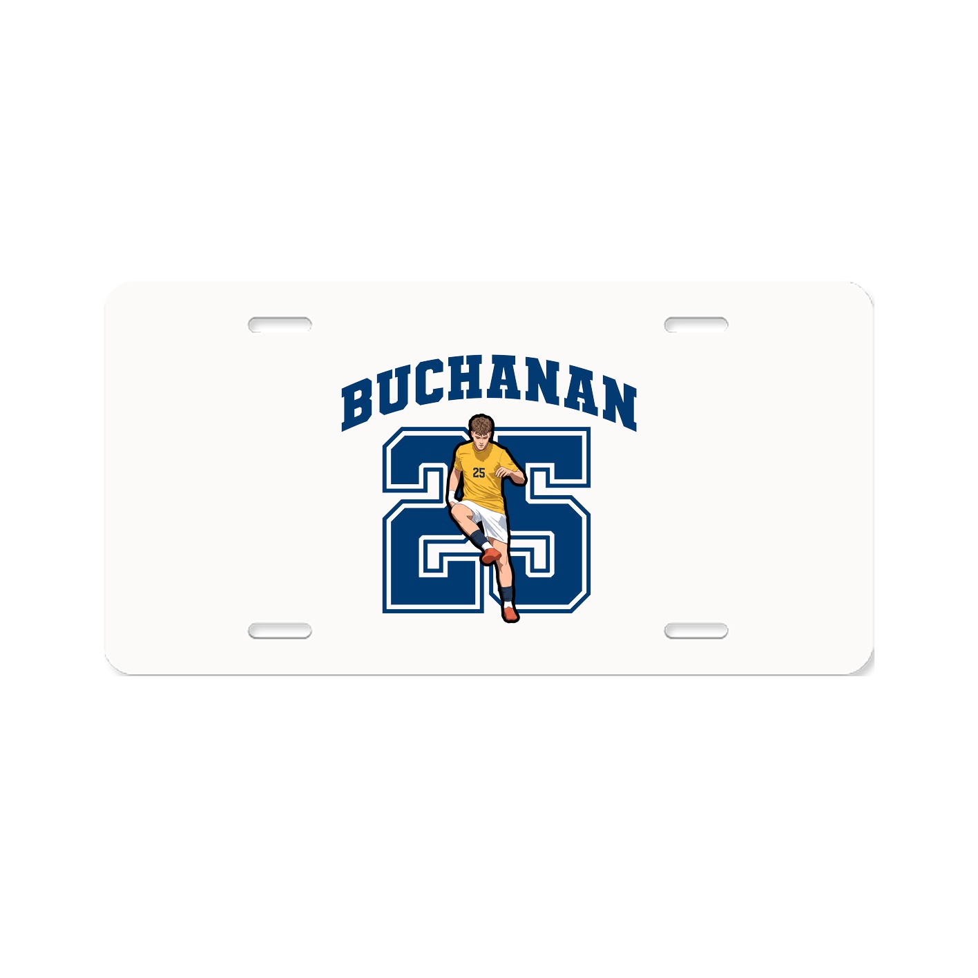 License Plate — Number in Classic