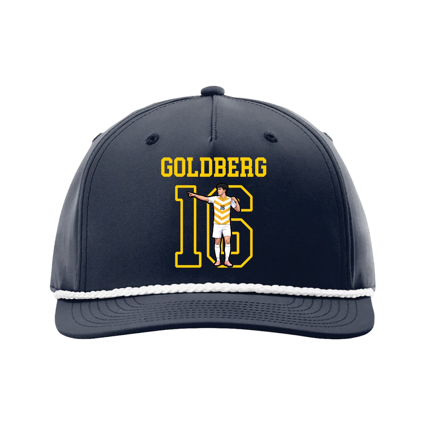 Five-Panel Classic Rope Cap — Shirsey in Navy