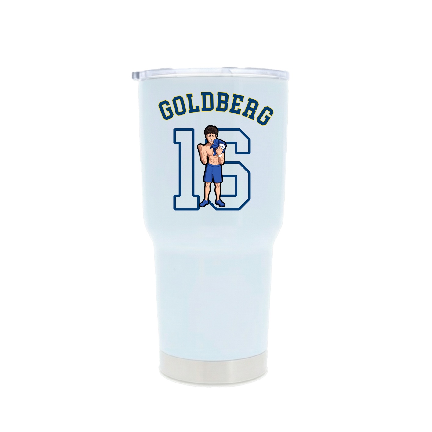 30oz Stainless Steel Tumbler — Shirsey Arch in White