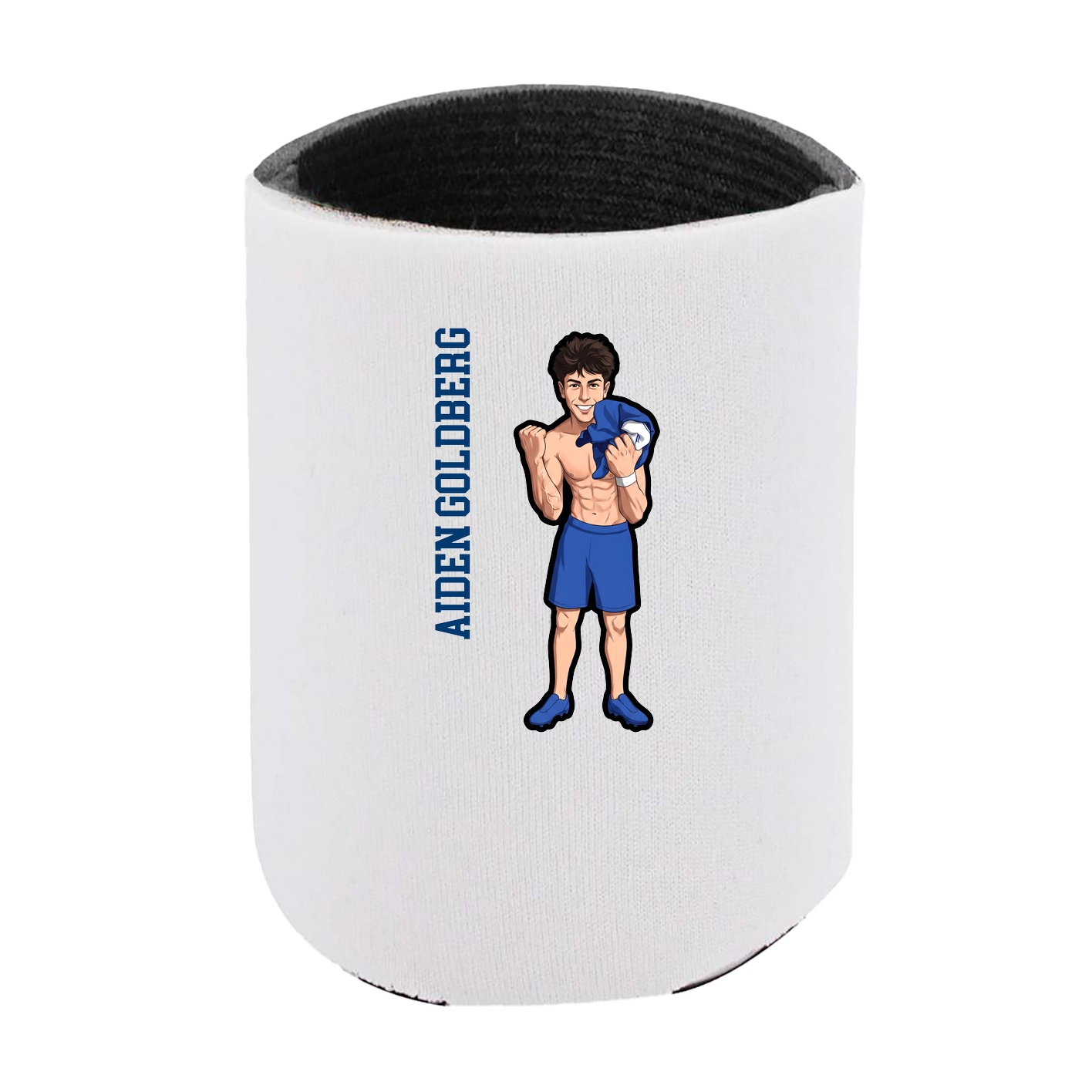 Can Holder — Name Vertical in White