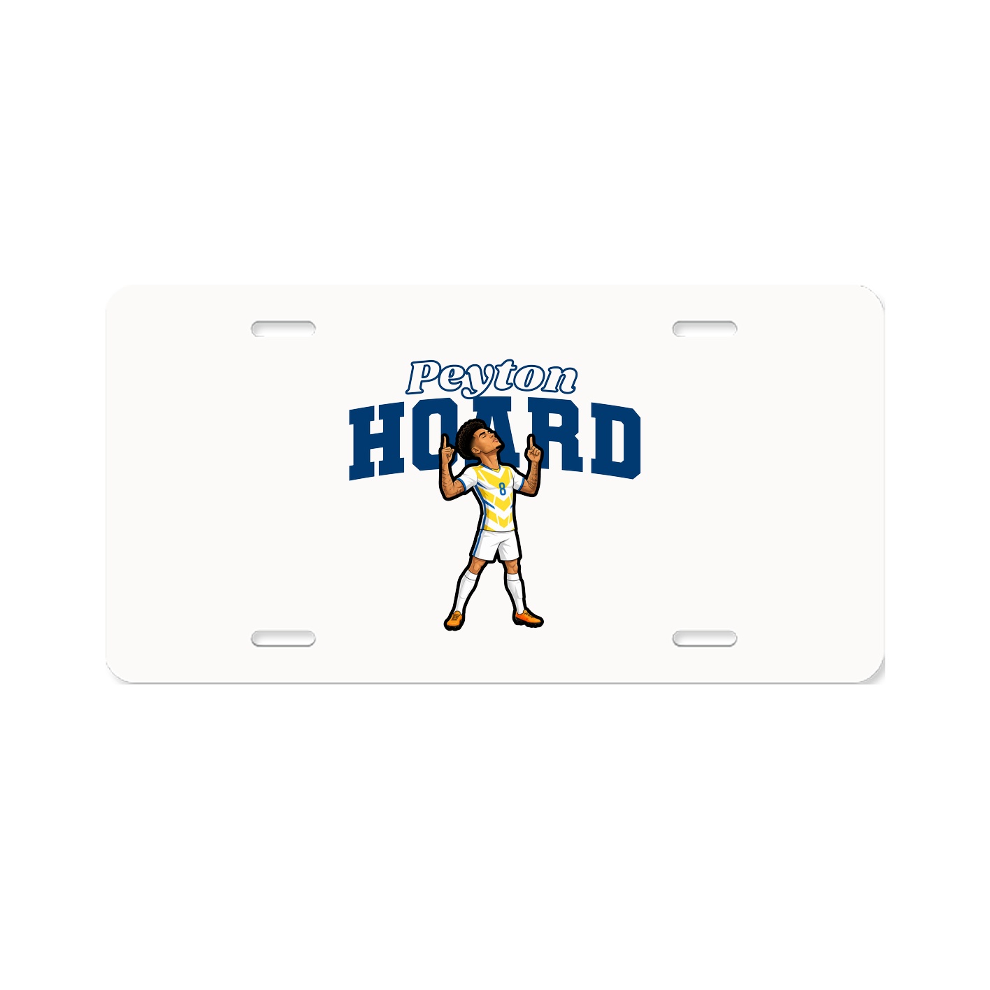 License Plate — Name Arch in Classic