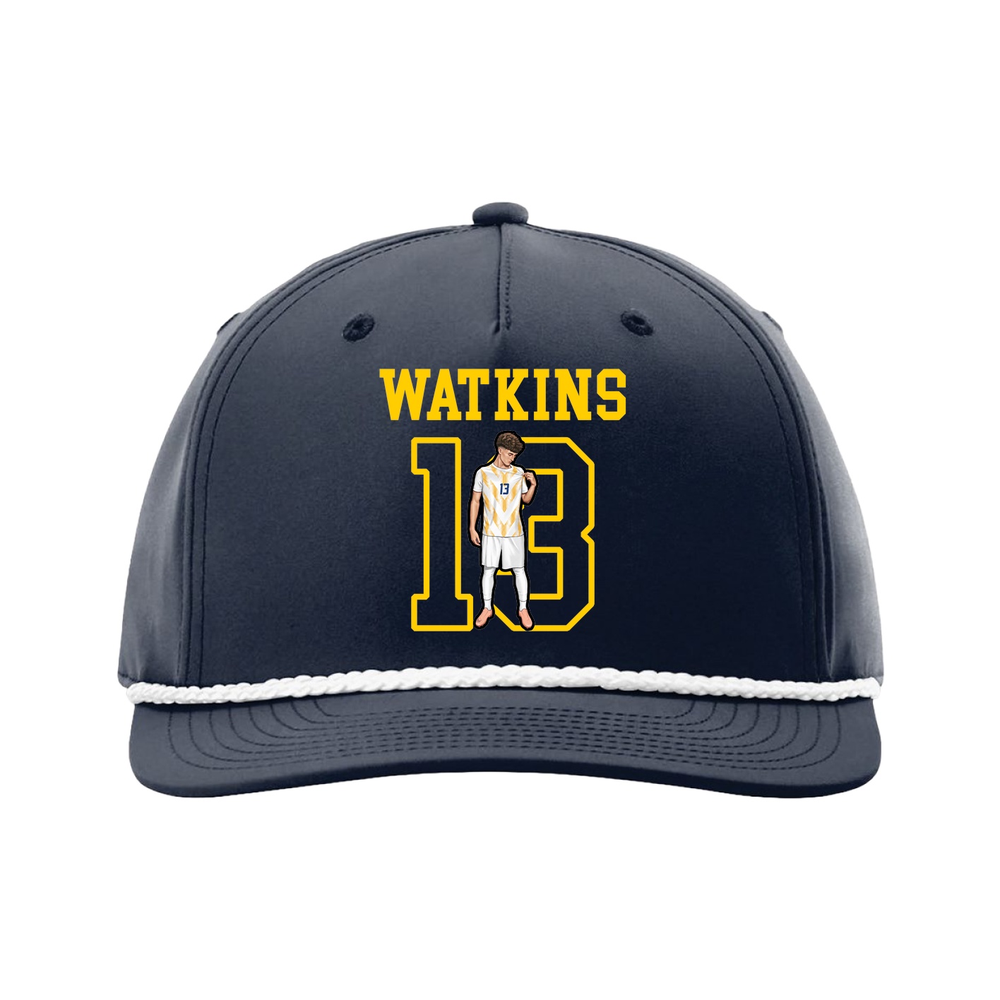 Five-Panel Classic Rope Cap — Shirsey in Navy