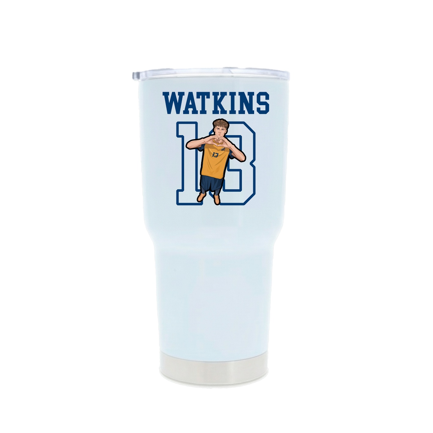 30oz Stainless Steel Tumbler — Shirsey in White
