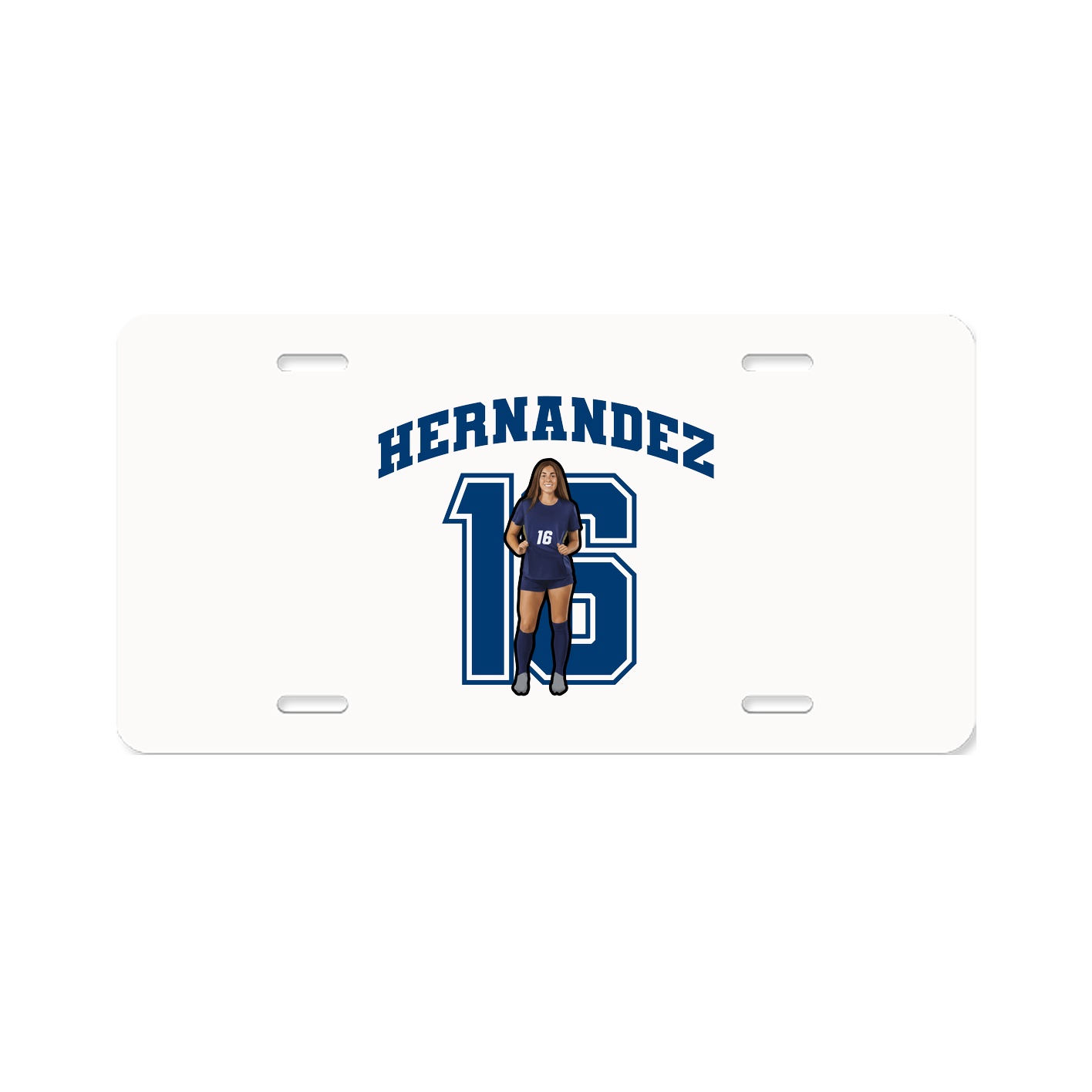 License Plate — Number in Classic
