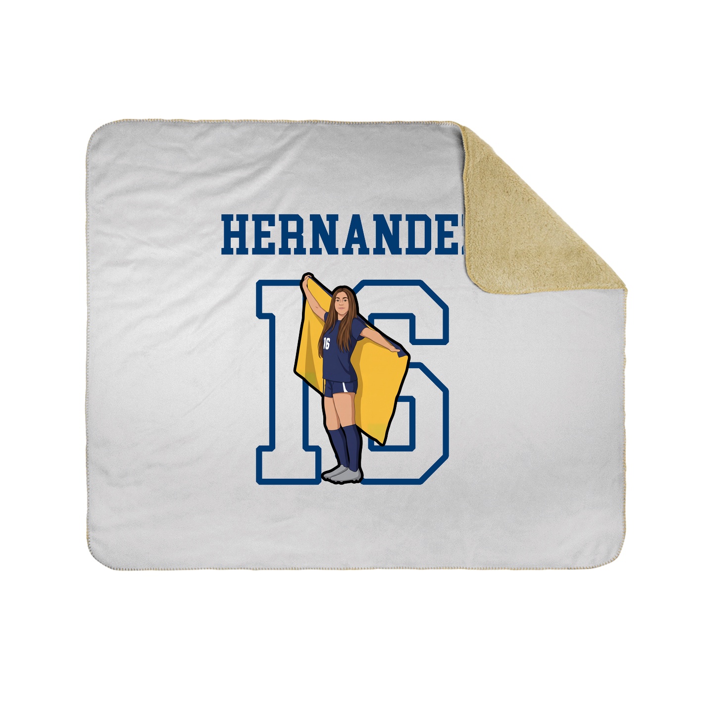 Throw Blanket — Shirsey in White