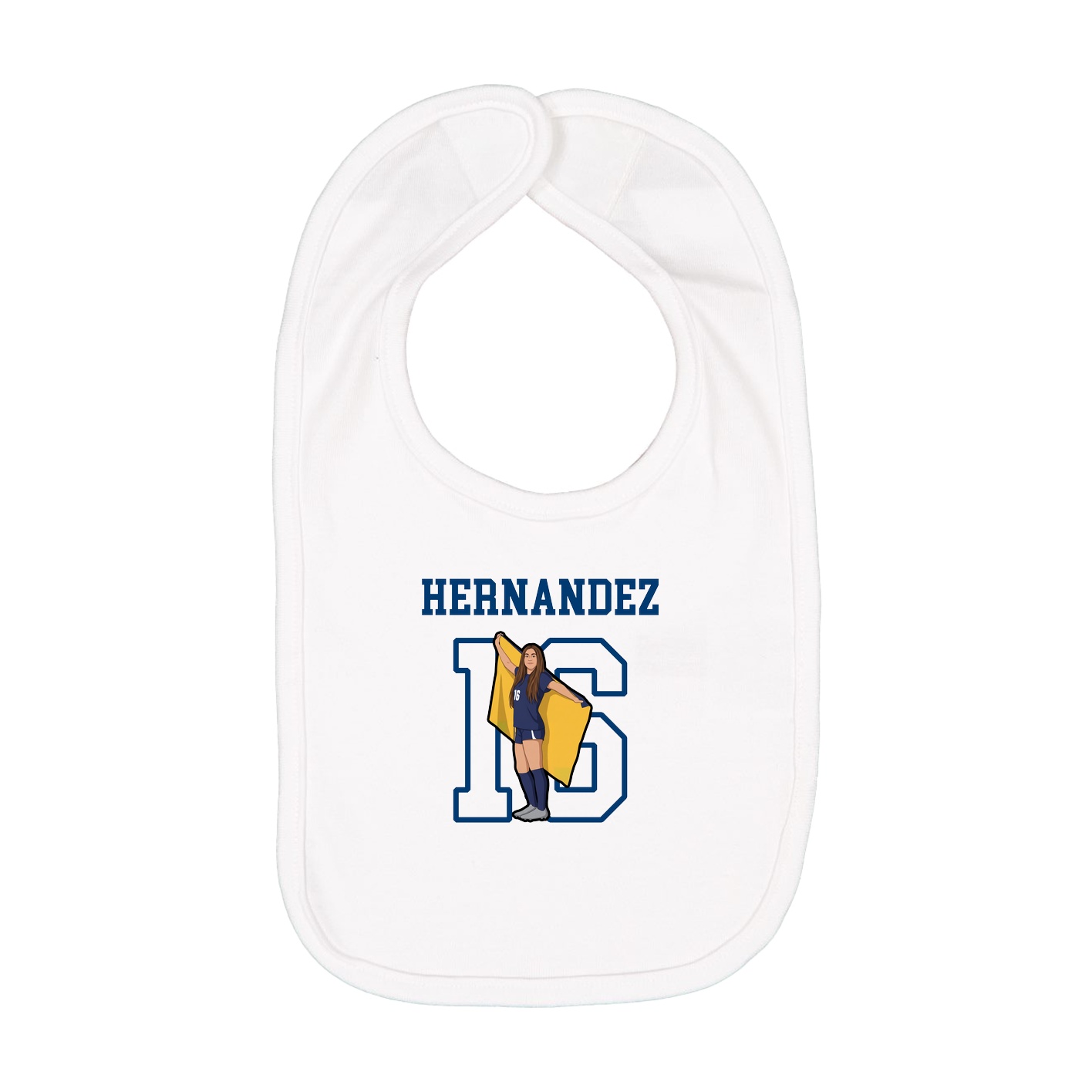 Infant Bib — Shirsey in White