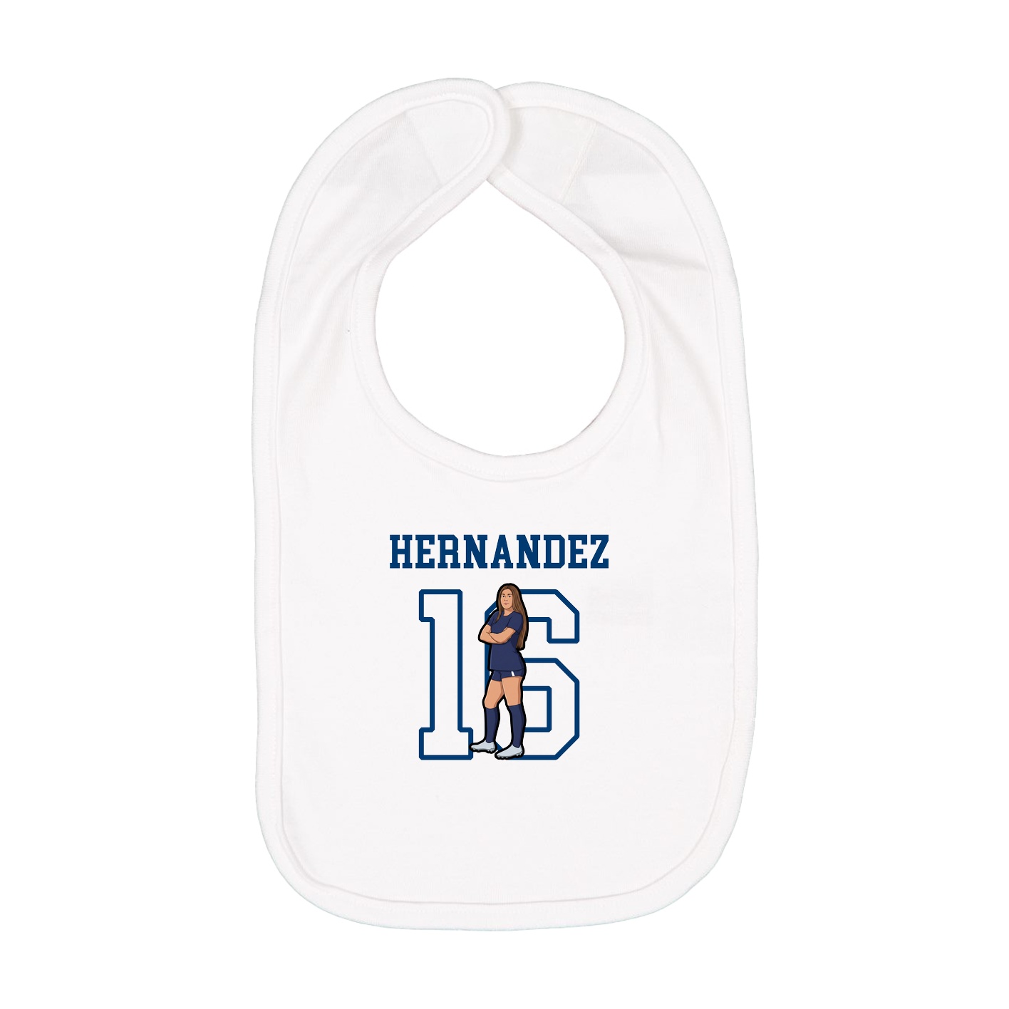 Infant Bib — Shirsey in White