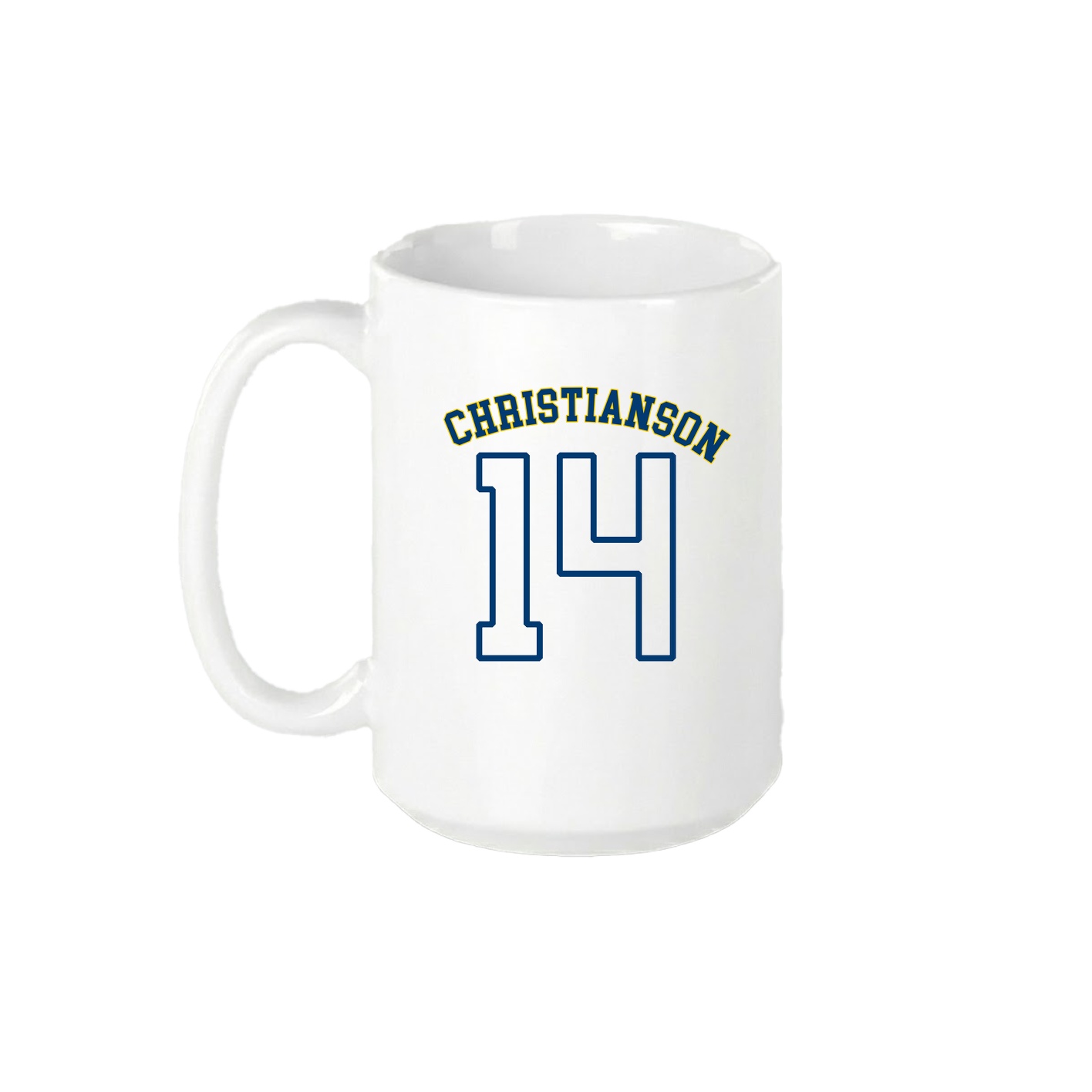 15oz Coffee Mug — Shirsey Arch in White