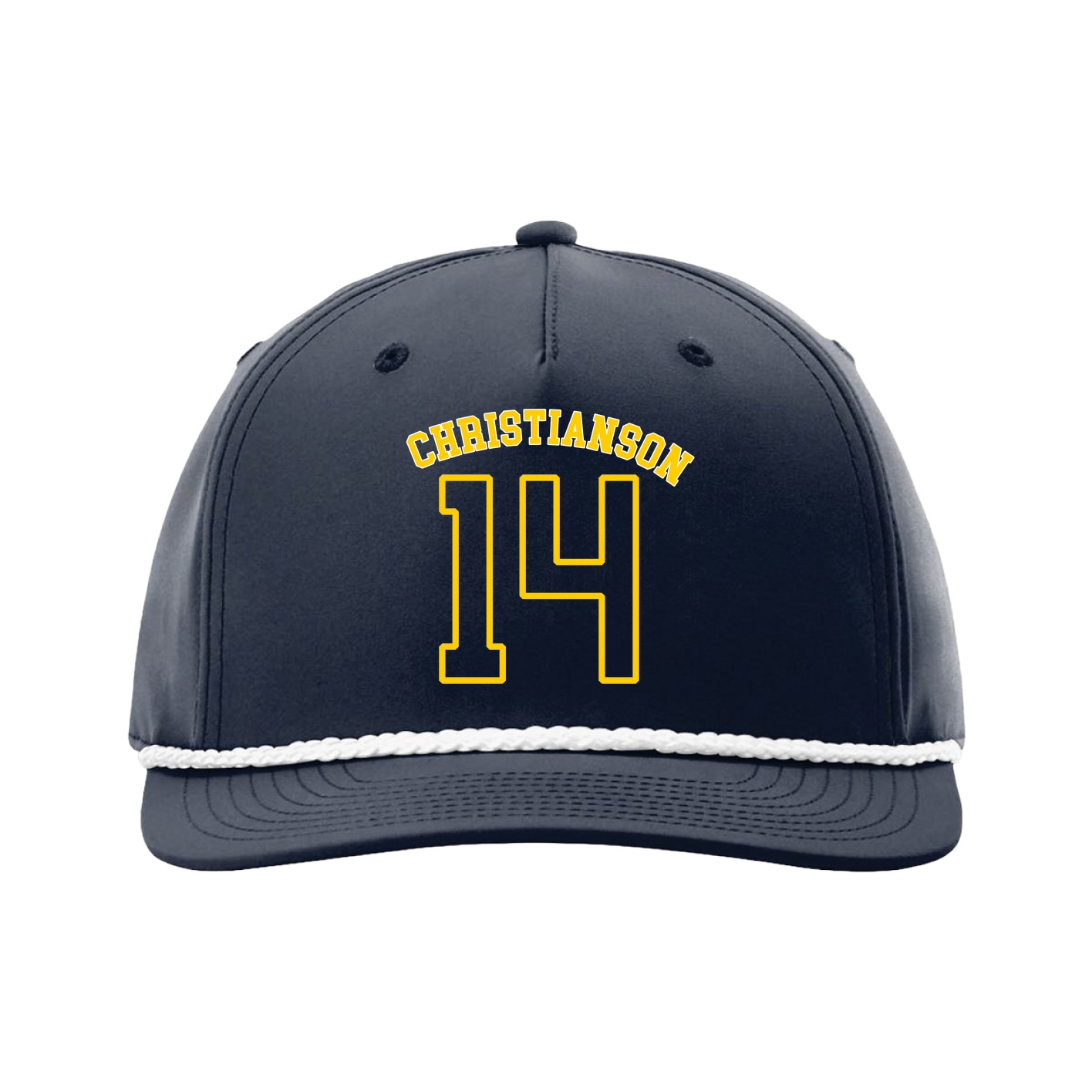 Five-Panel Classic Rope Cap — Shirsey Arch in Navy