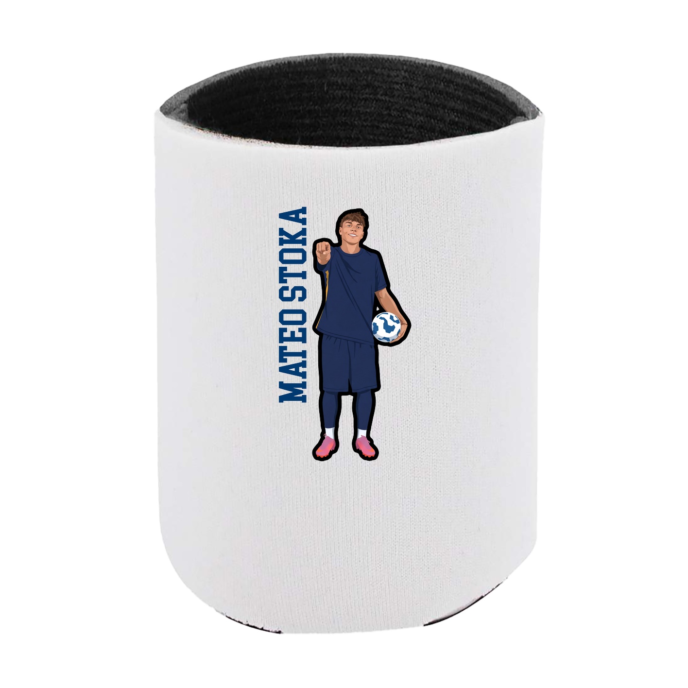 Can Holder — Name Vertical in White
