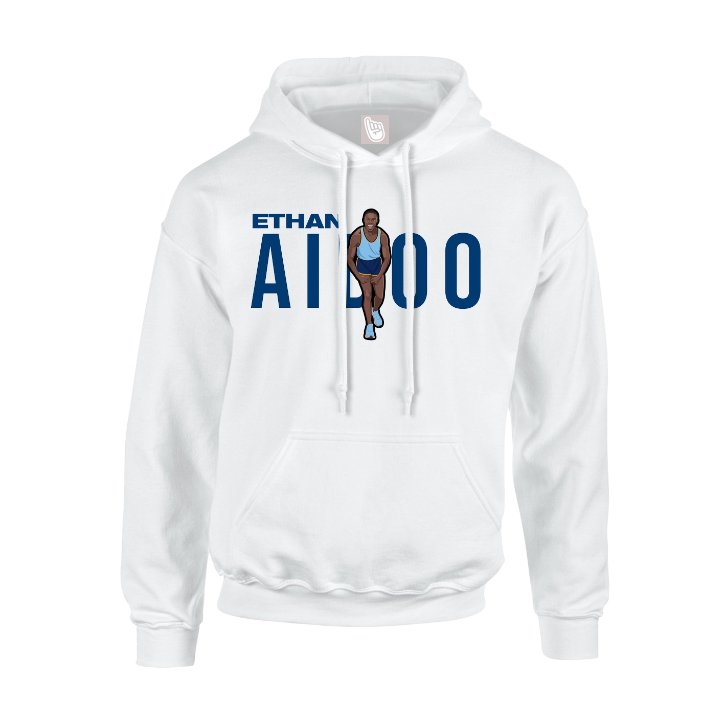 Youth Hoodie — Player Name in White
