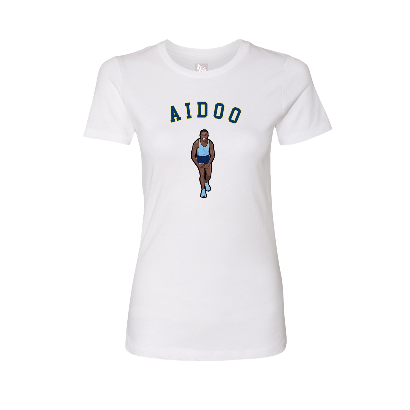 Fitted Women's Tee — Shirsey Arch in White