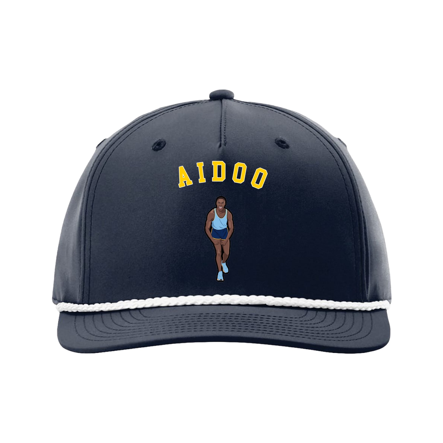 Five-Panel Classic Rope Cap — Shirsey Arch in Navy