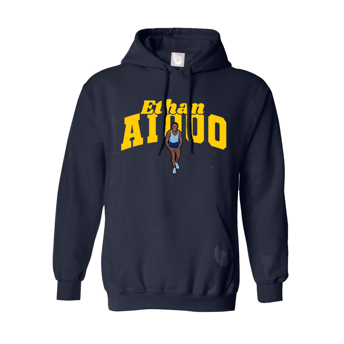 Youth Hoodie — Signature Arch in Navy