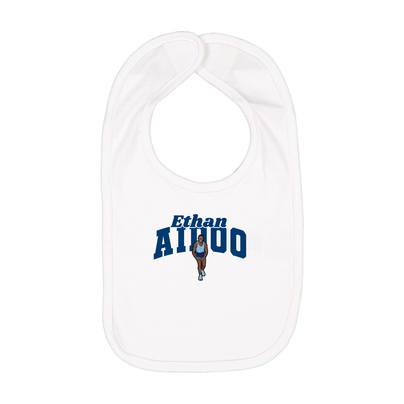 Infant Bib — Signature Arch in White