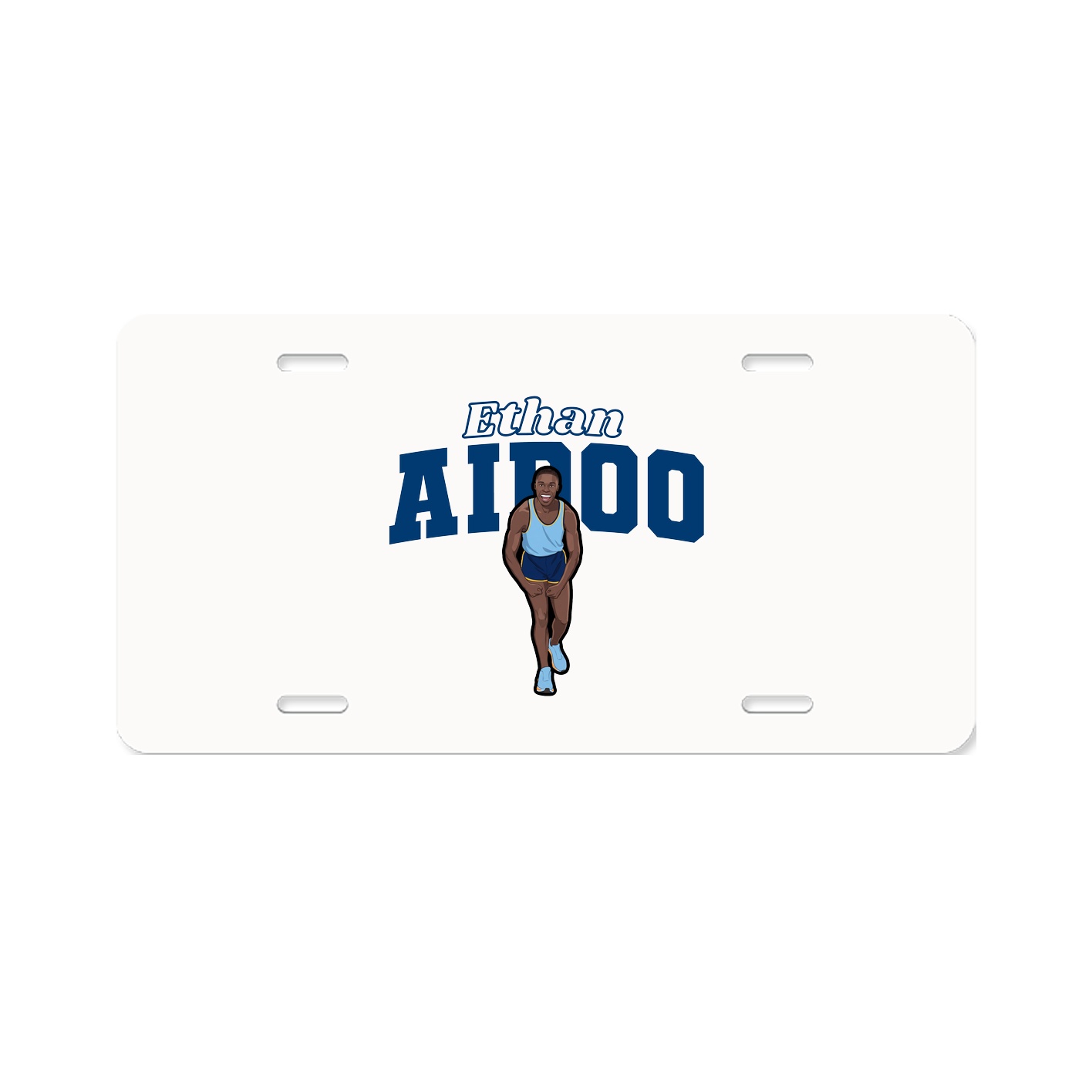License Plate — Name Arch in Classic