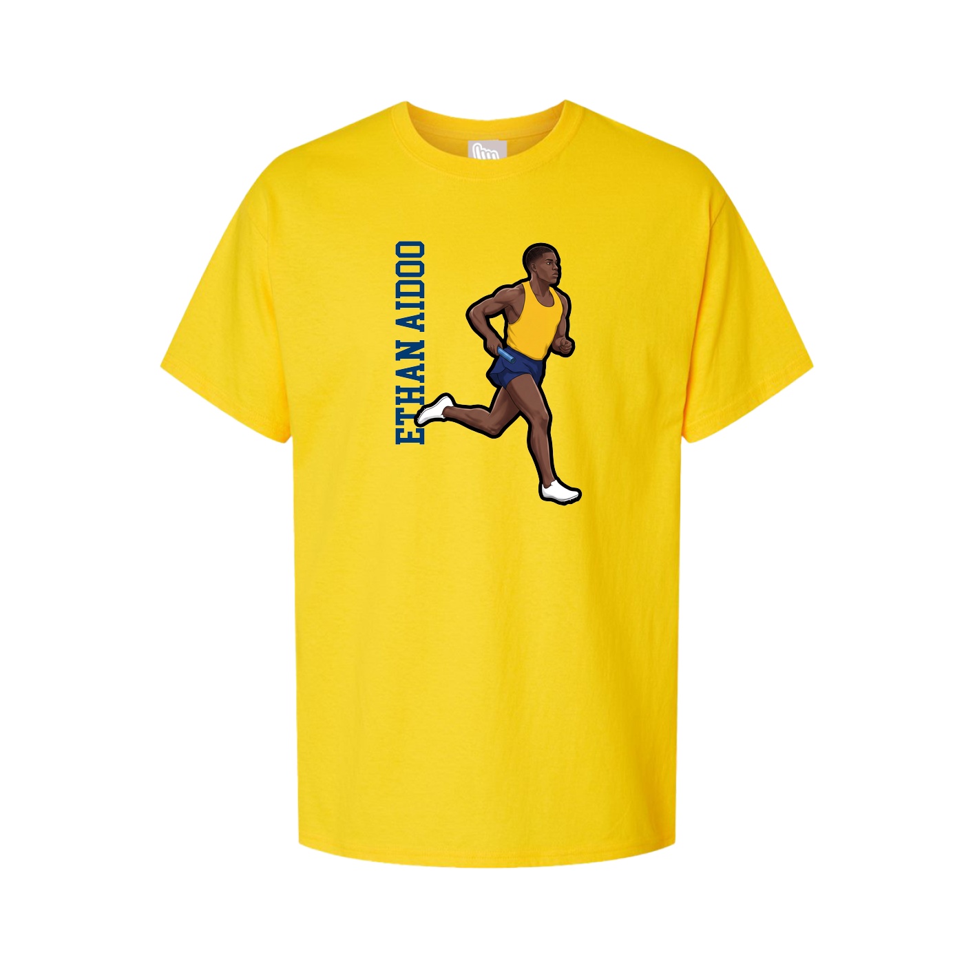 Tee — Name Vertical in Gold