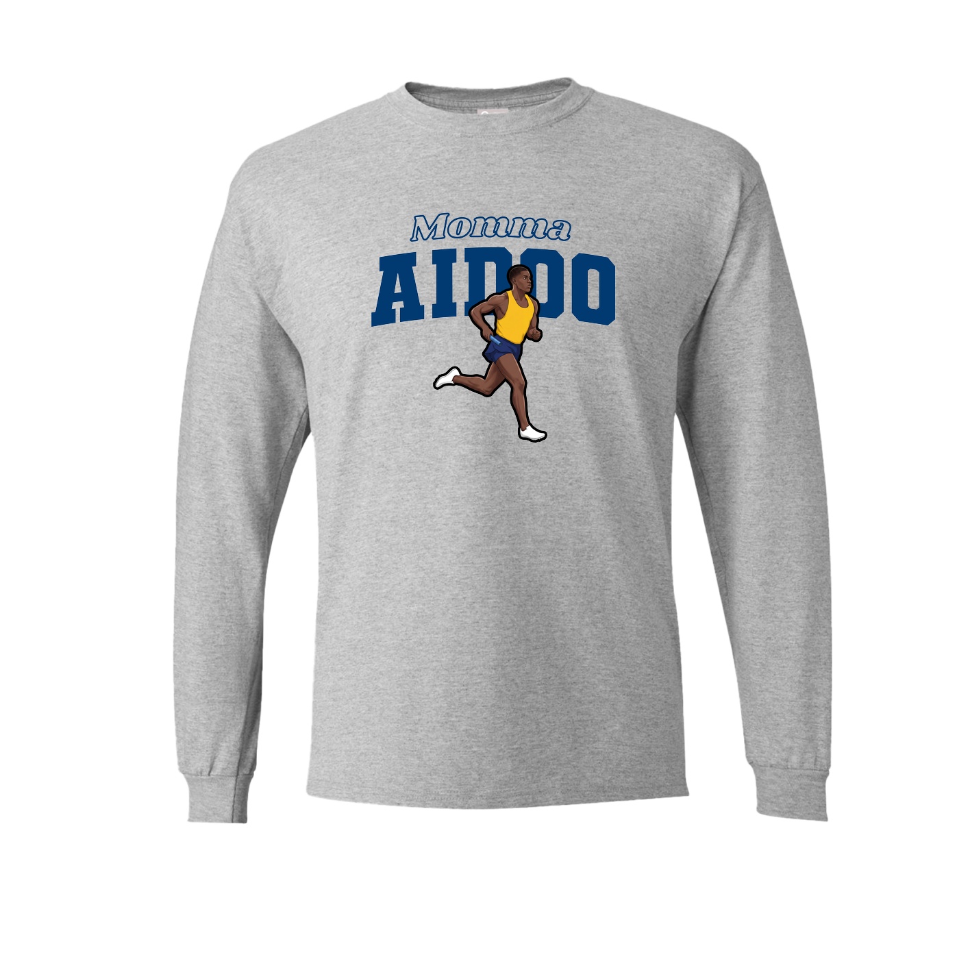 Long Sleeve Tee — Mothers Day Block in Grey
