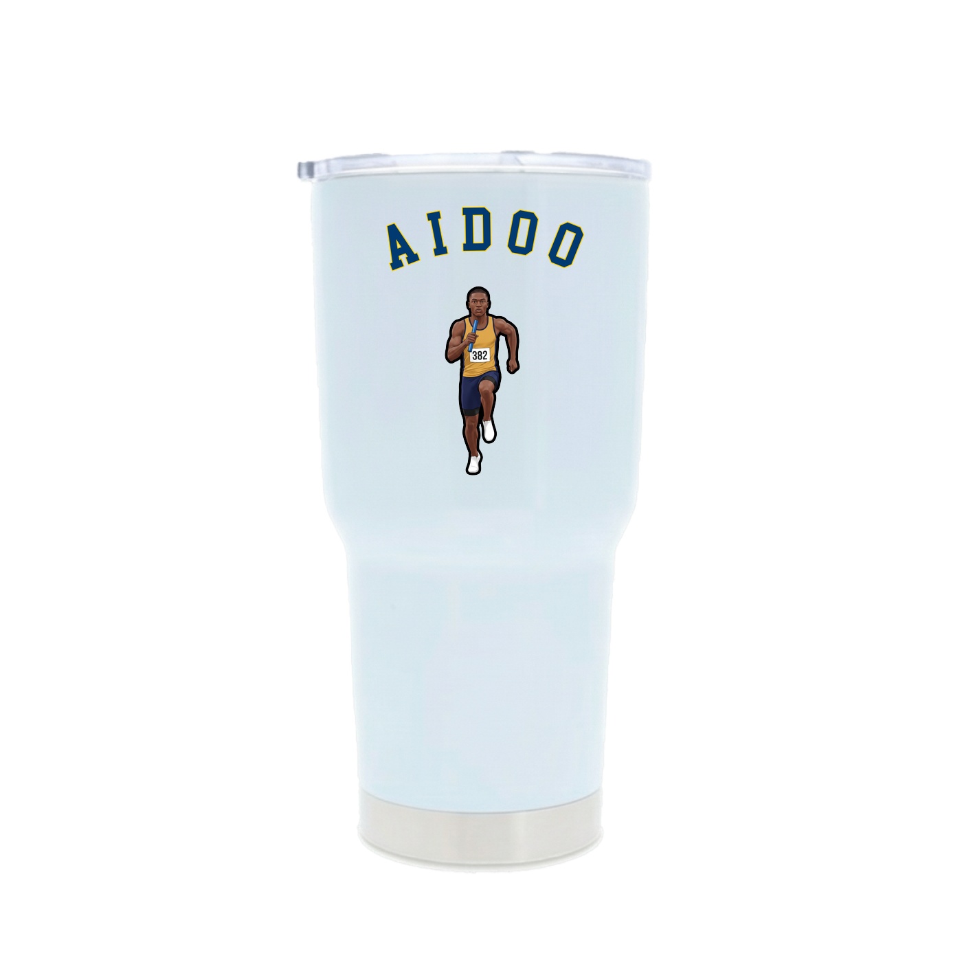 30oz Stainless Steel Tumbler — Shirsey Arch in White