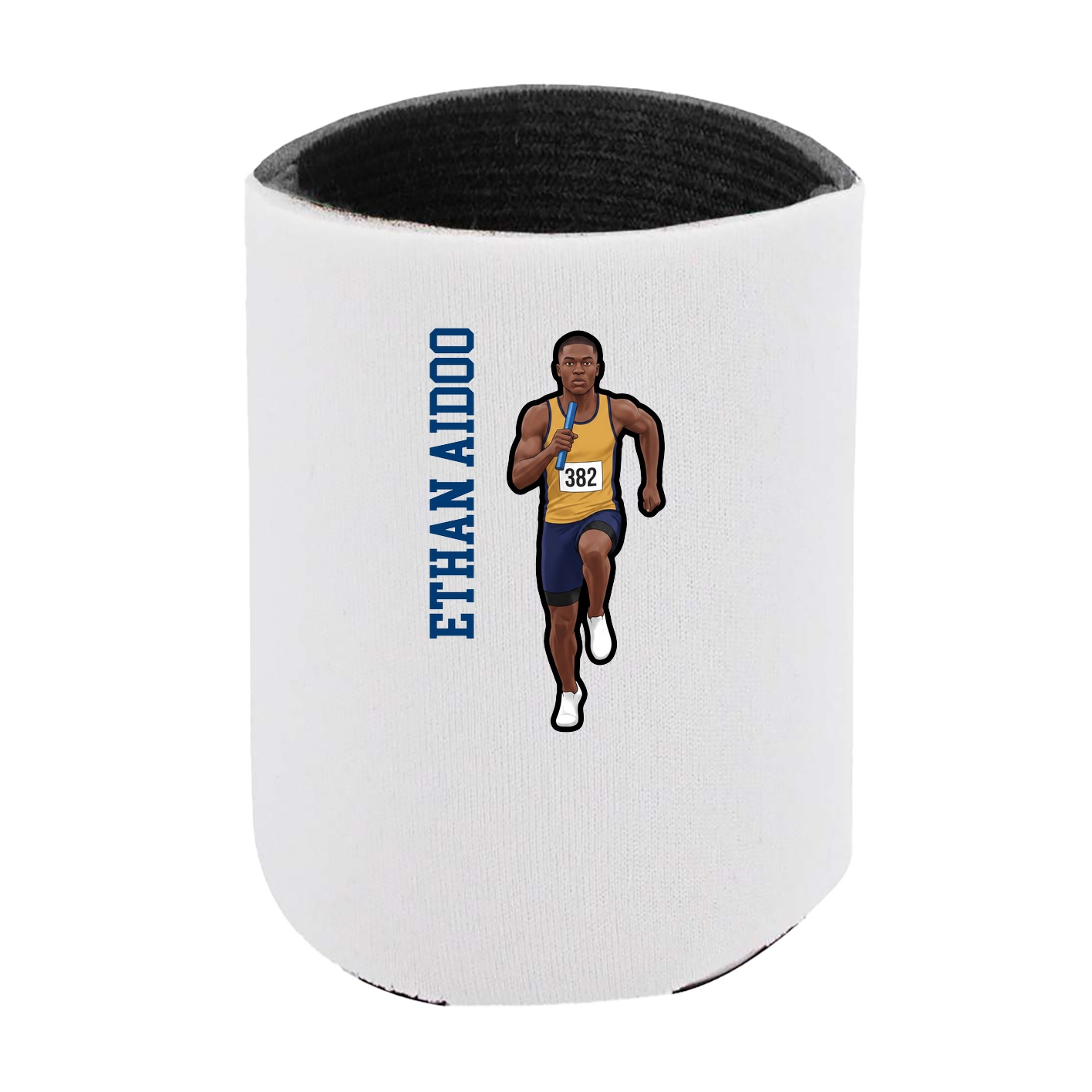 Can Holder — Name Vertical in White