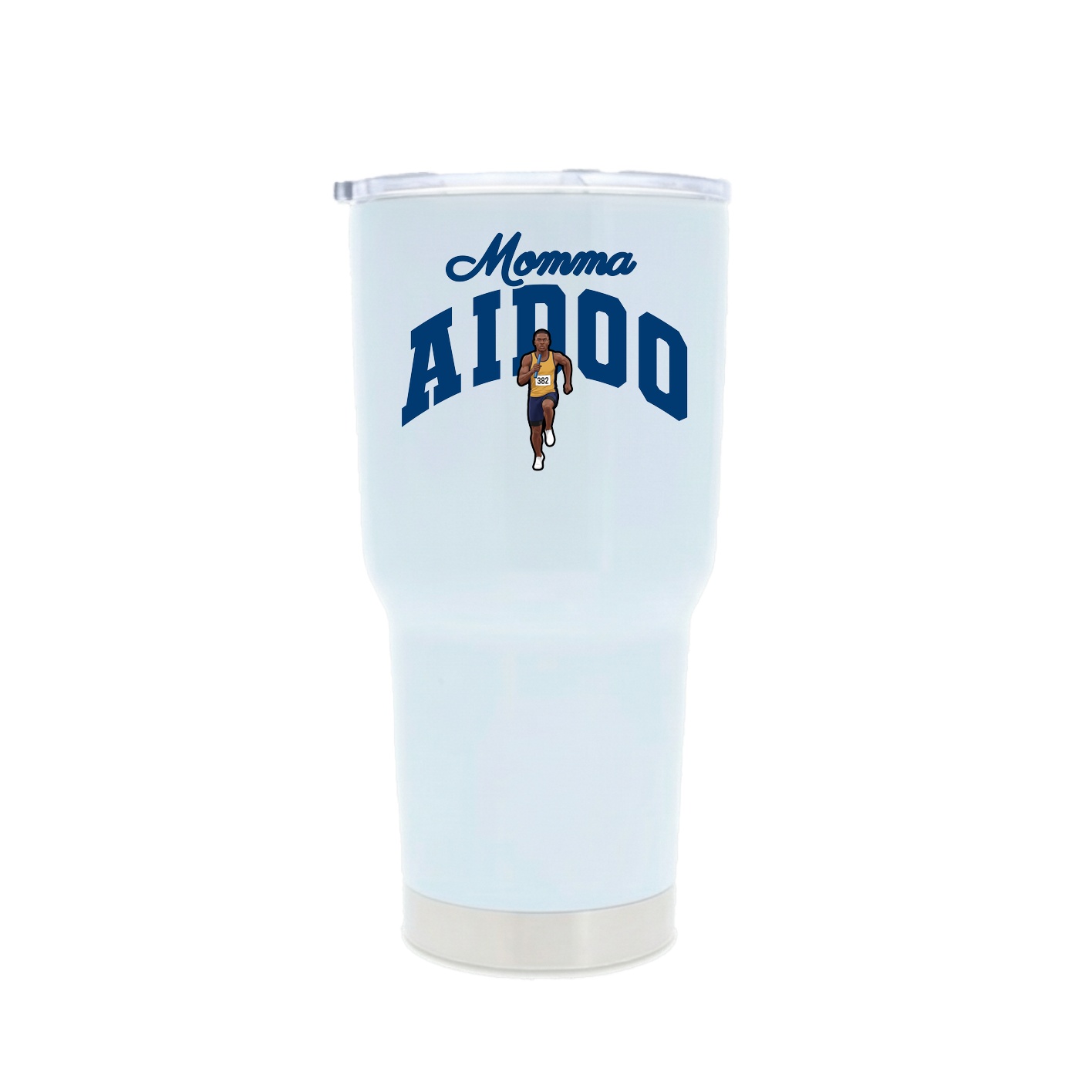 30oz Stainless Steel Tumbler — Mothers Day Arch in White