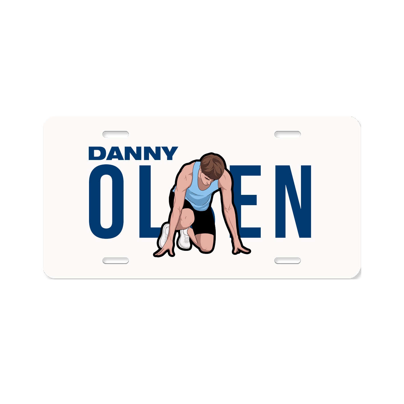 License Plate — Player Name in Classic