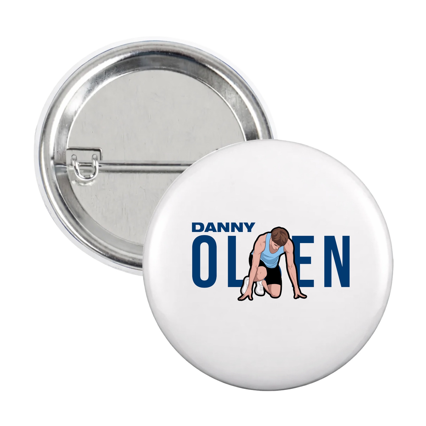 Game Day Button — Player Name in White