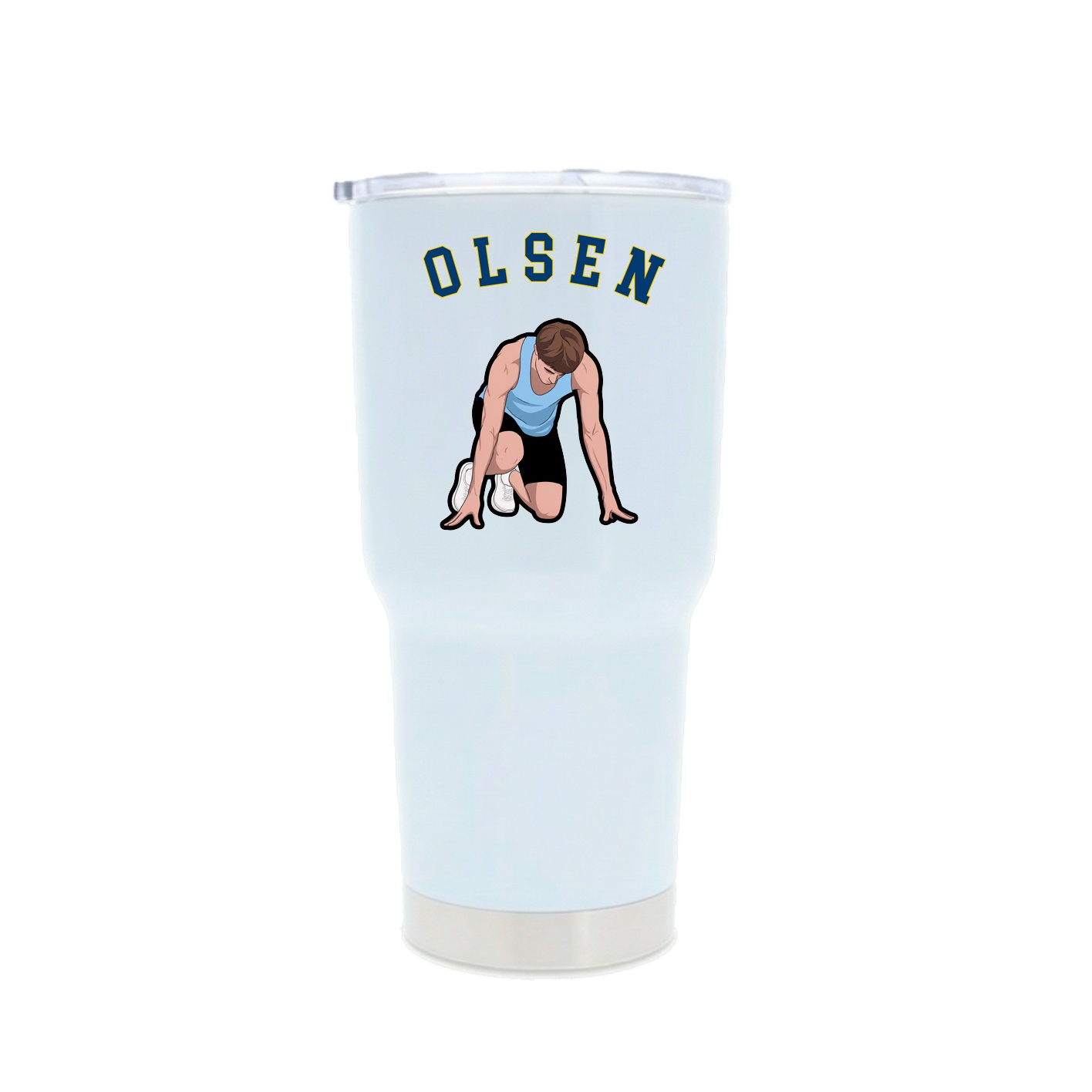 30oz Stainless Steel Tumbler — Shirsey Arch in White