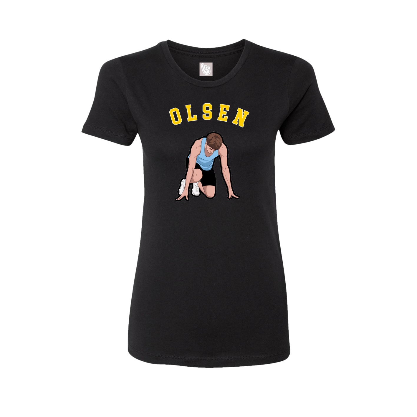 Fitted Women's Tee — Shirsey Arch in Black