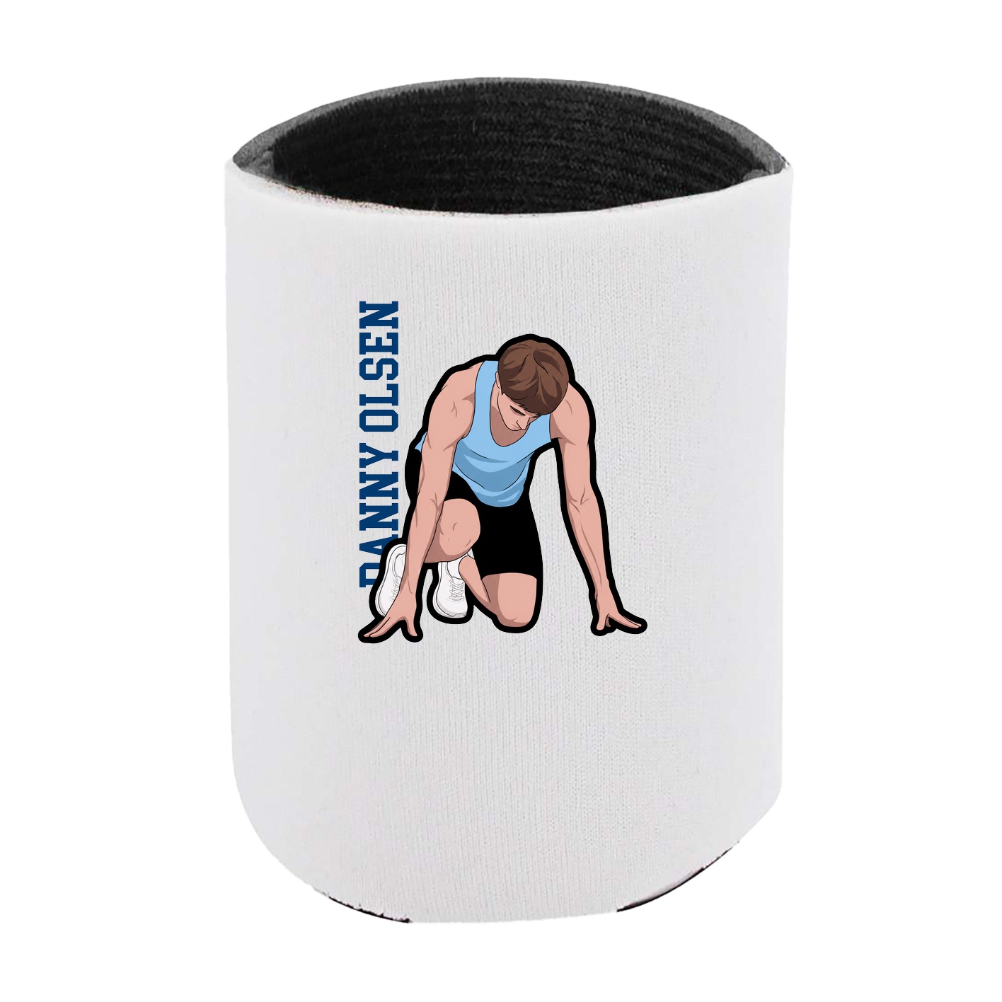 Can Holder — Name Vertical in White