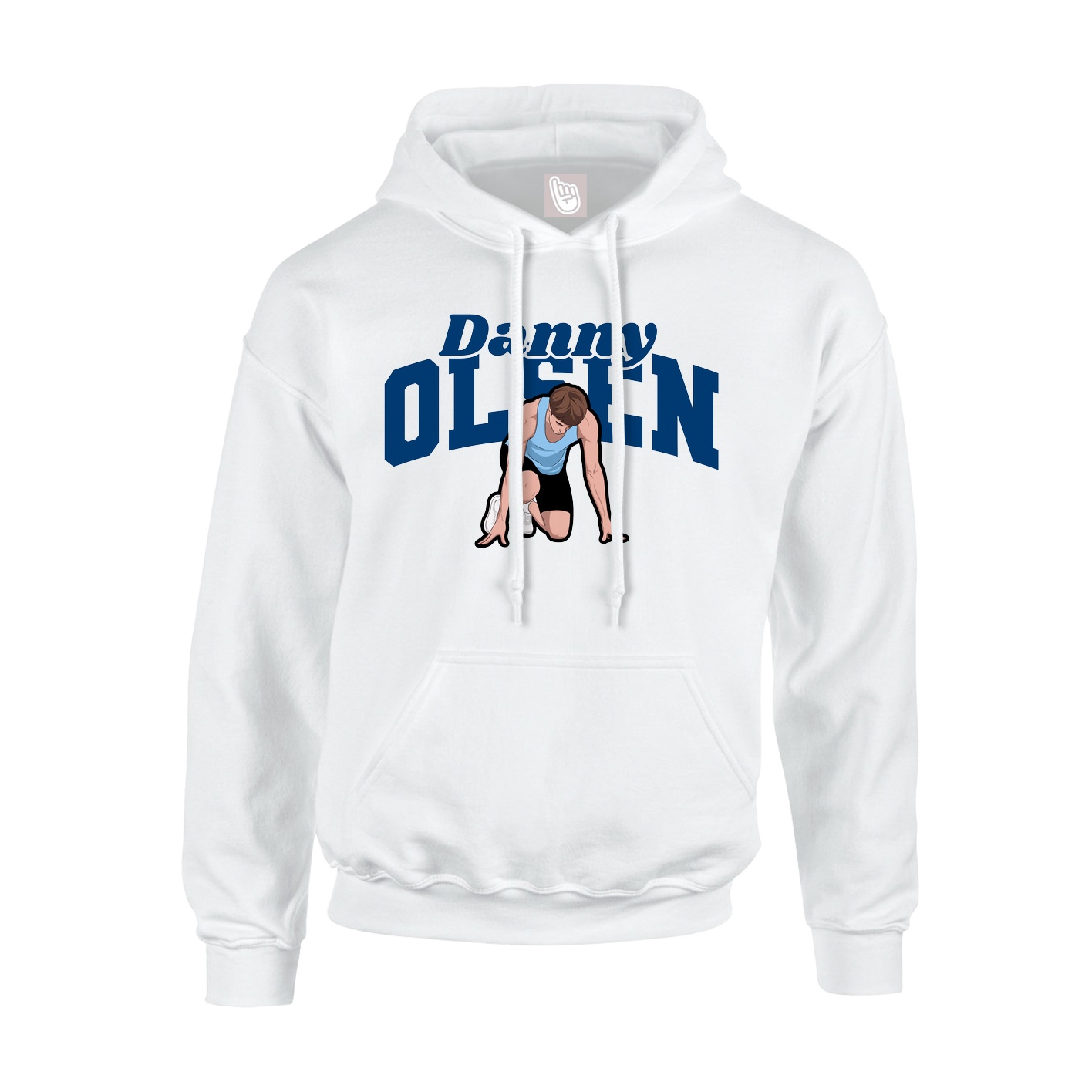 Hoodie — Signature Arch in White