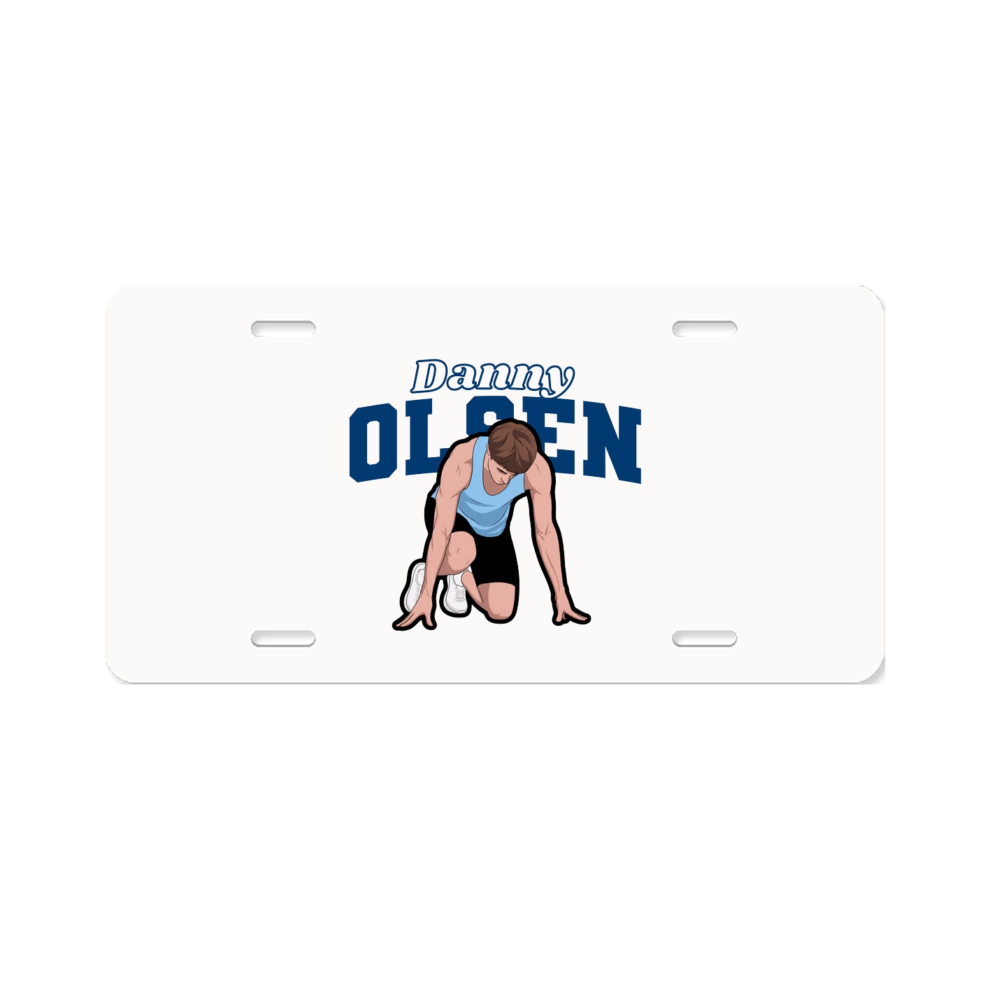 License Plate — Name Arch in Classic