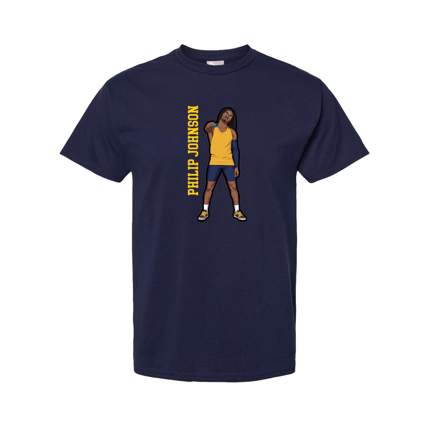 Youth Tee — Name Vertical in Navy