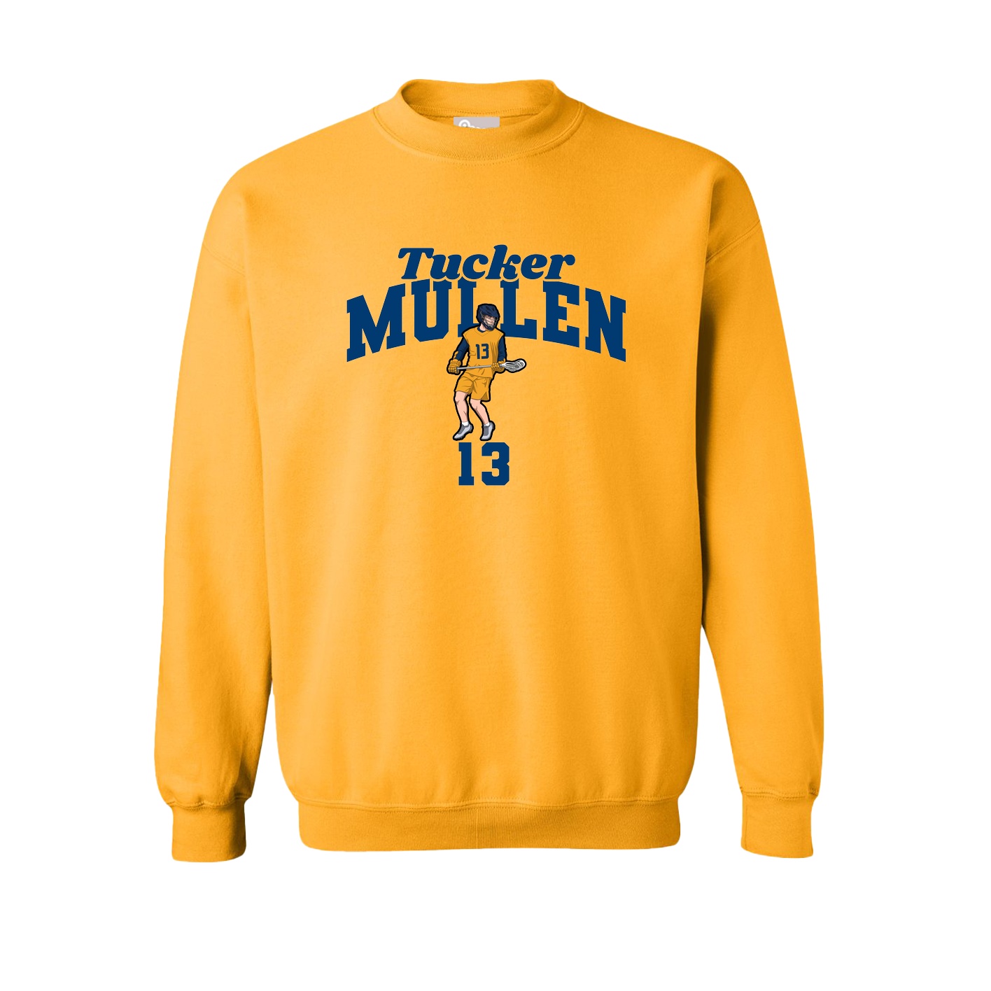 Fleece Crew — Signature Arch in Gold