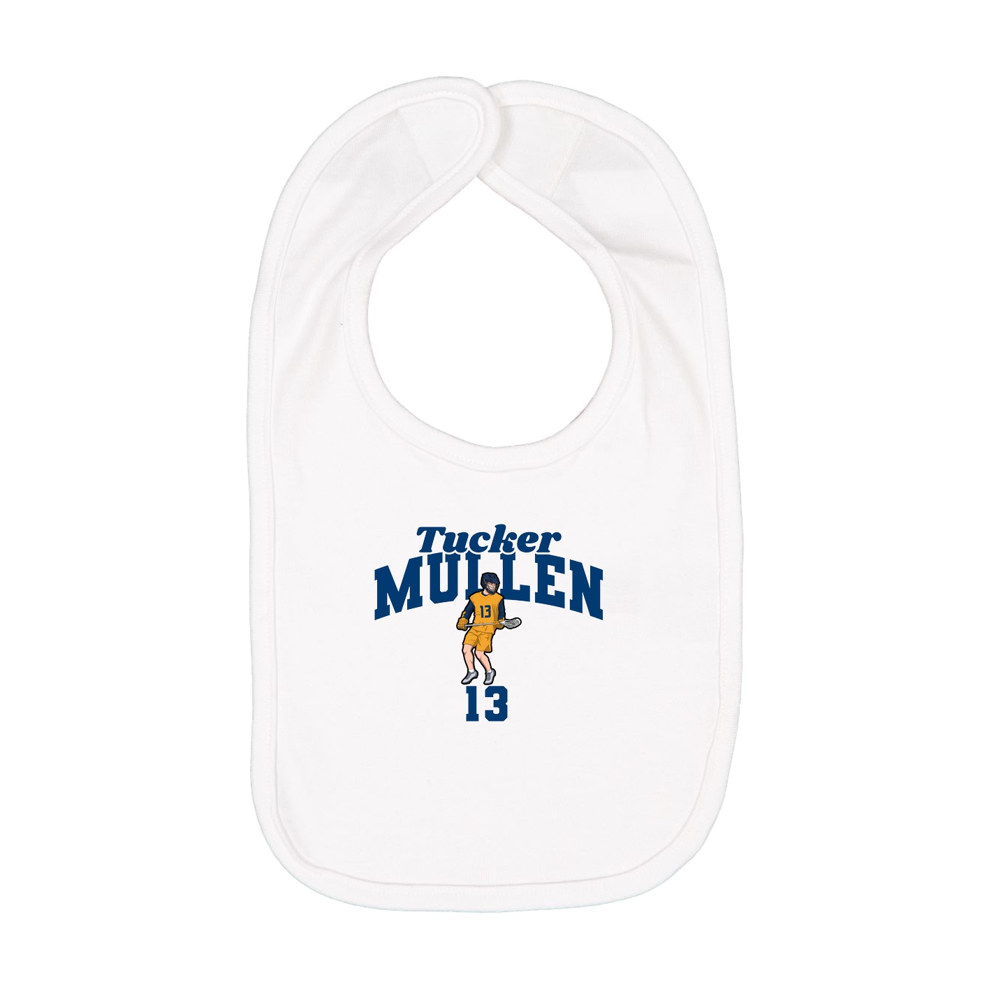 Infant Bib — Signature Arch in White