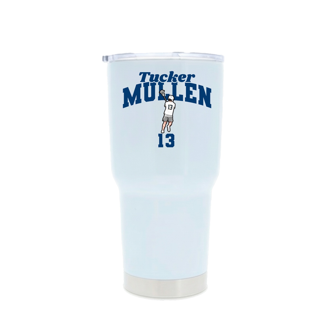 30oz Stainless Steel Tumbler — Signature Arch in White