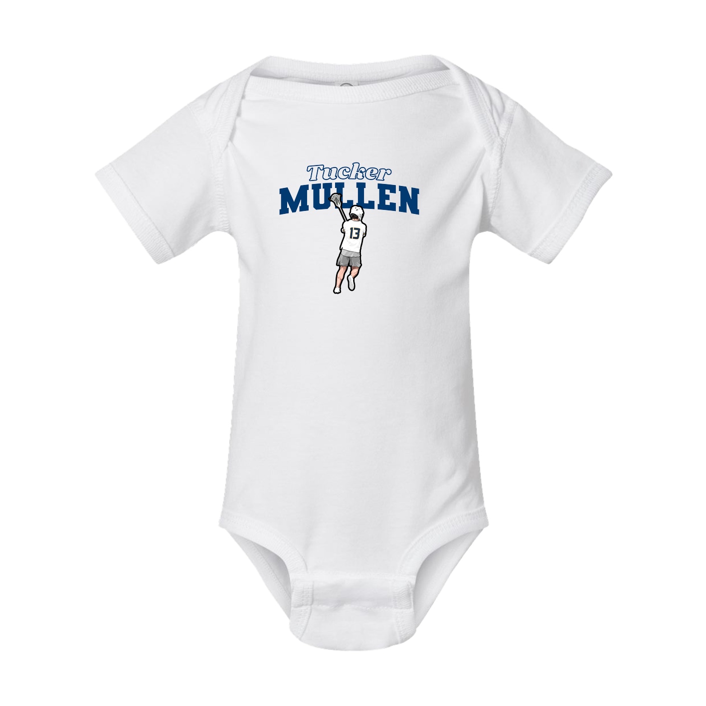 Baby Onesie — Name Arch in White