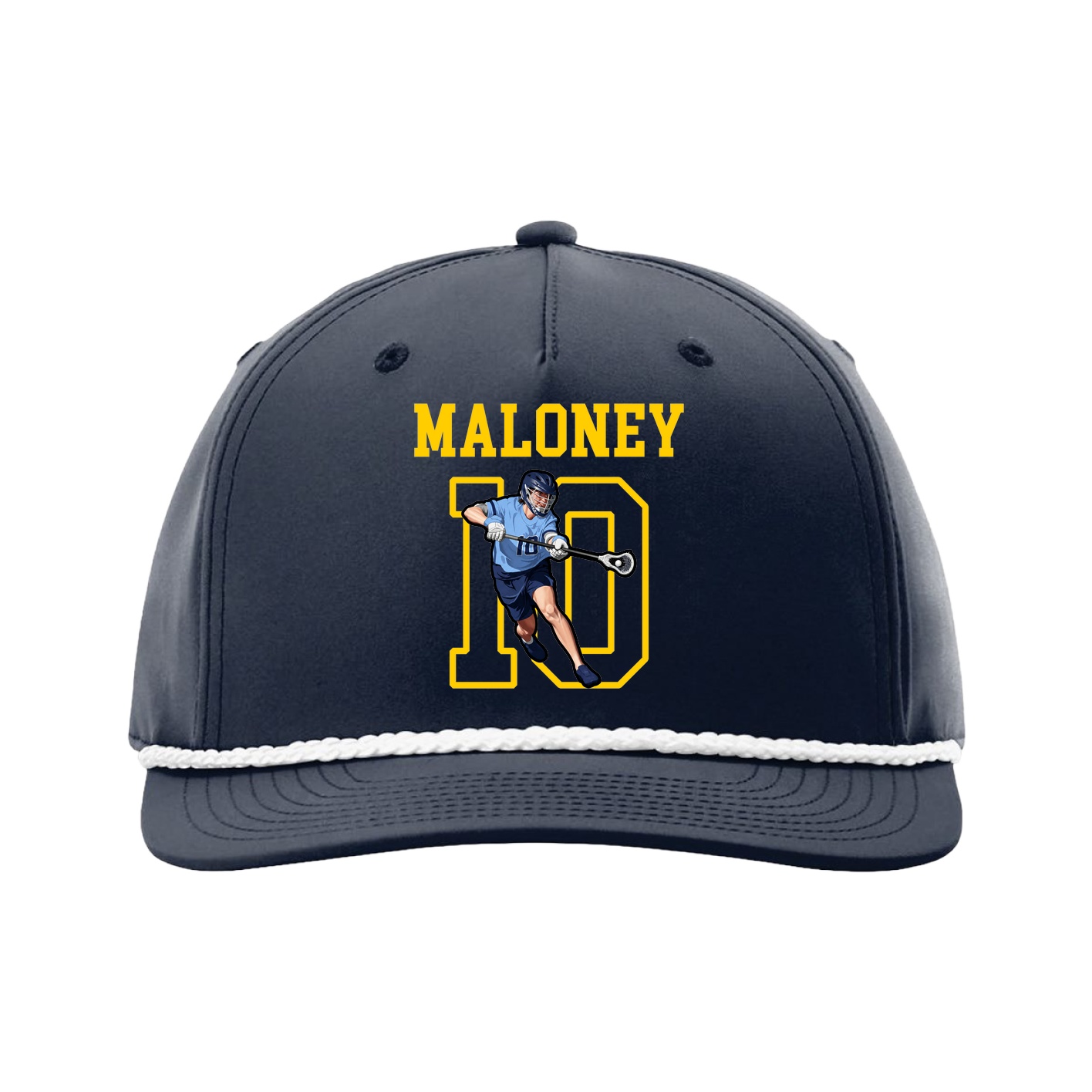 Five-Panel Classic Rope Cap — Shirsey in Navy